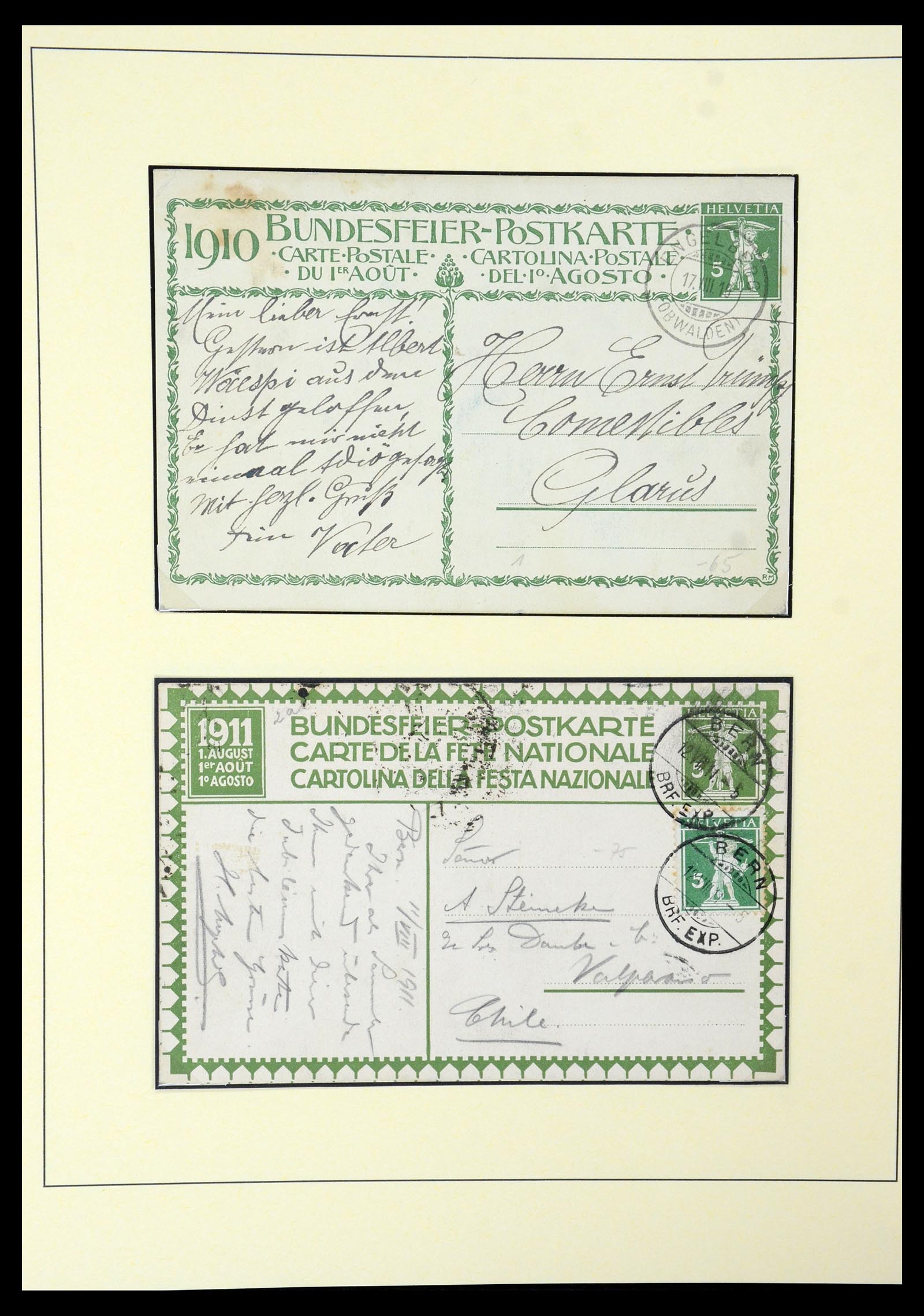 35668 037 - Stamp Collection 35668 Switzerland Pro Juventute and Pro Patria 1910-197