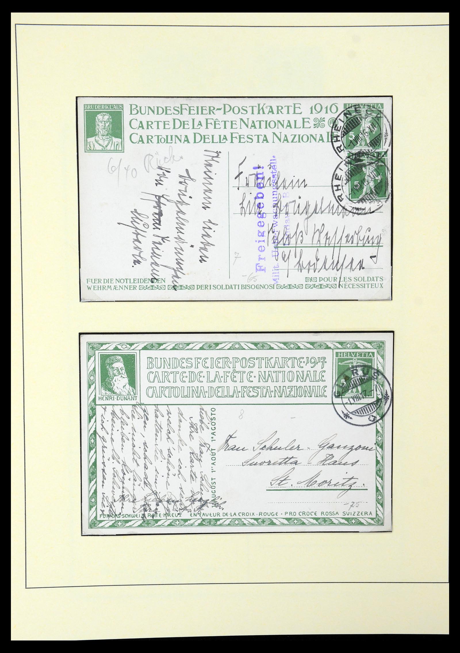35668 040 - Postzegelverzameling 35668 Zwitserland Pro Juventute en Pro Patria 19