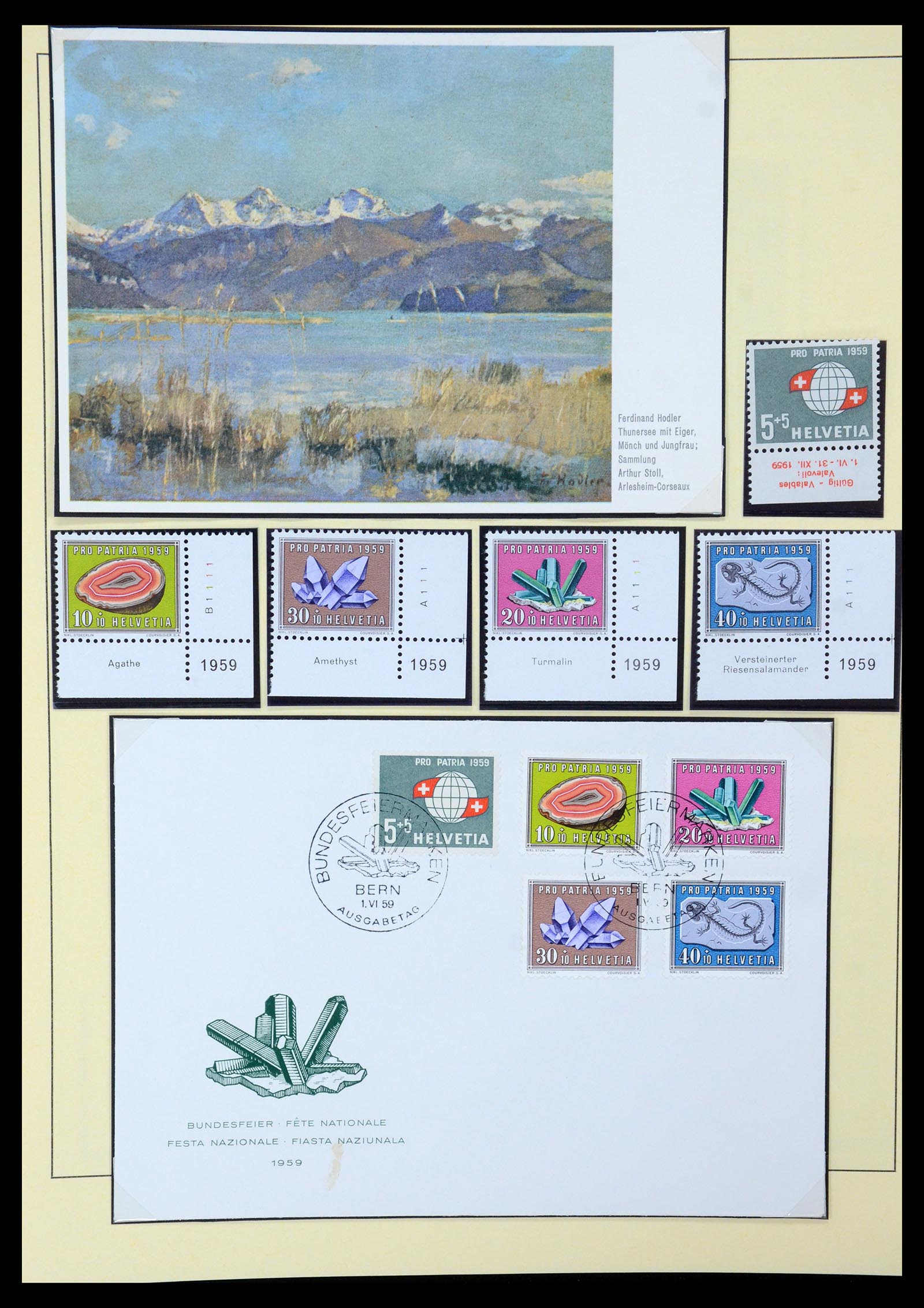 35668 047 - Postzegelverzameling 35668 Zwitserland Pro Juventute en Pro Patria 19