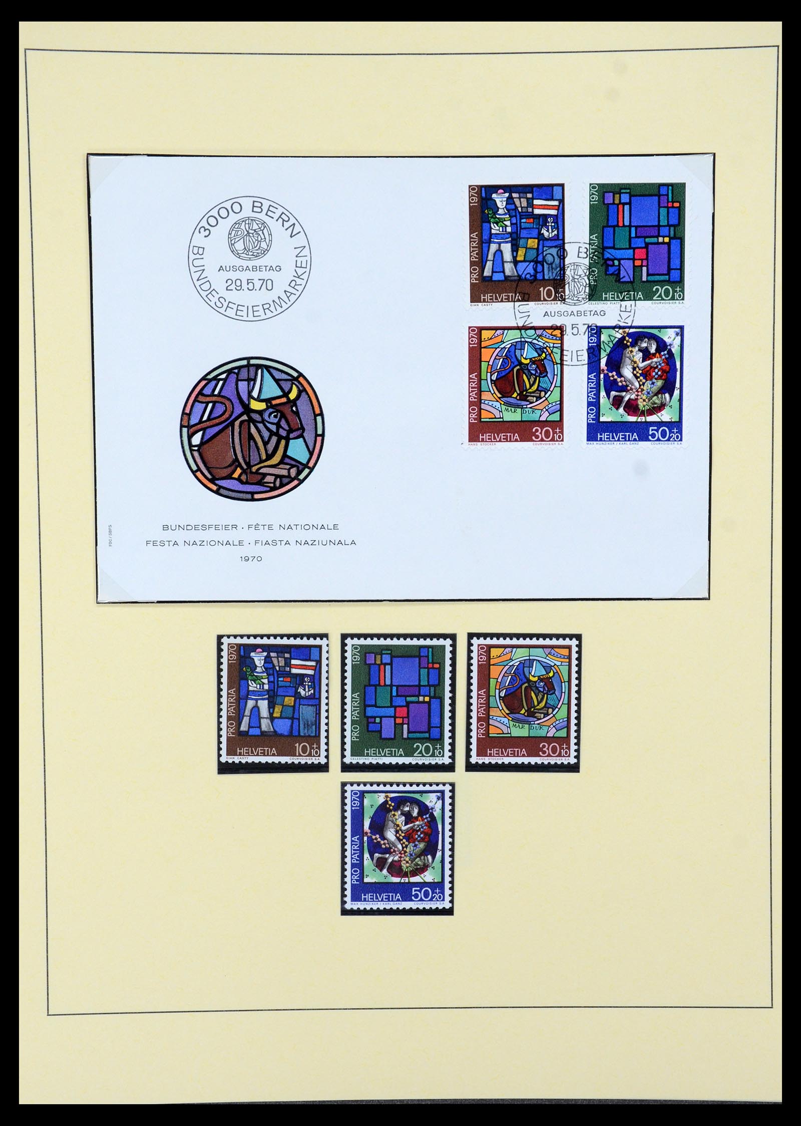 35668 058 - Postzegelverzameling 35668 Zwitserland Pro Juventute en Pro Patria 19