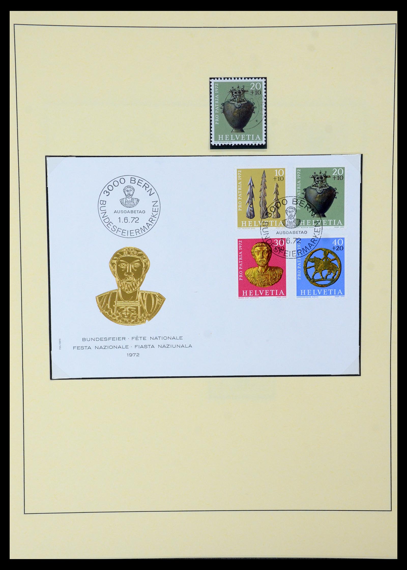 35668 060 - Stamp Collection 35668 Switzerland Pro Juventute and Pro Patria 1910-197