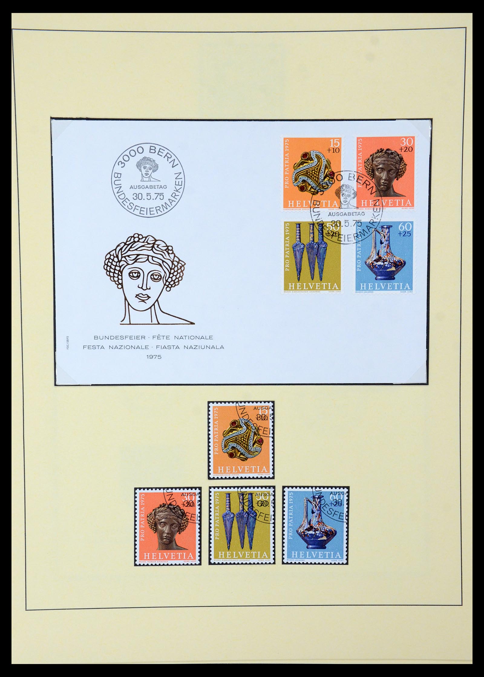 35668 063 - Stamp Collection 35668 Switzerland Pro Juventute and Pro Patria 1910-197