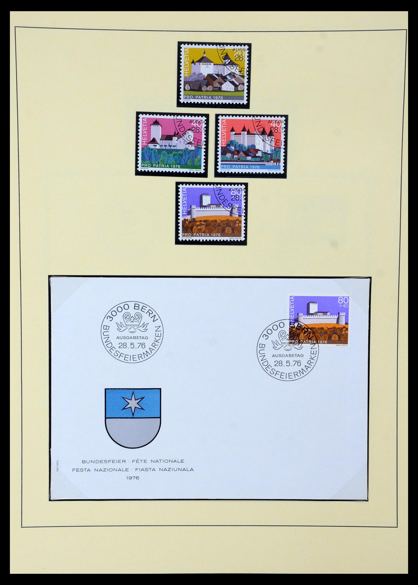 35668 064 - Stamp Collection 35668 Switzerland Pro Juventute and Pro Patria 1910-197