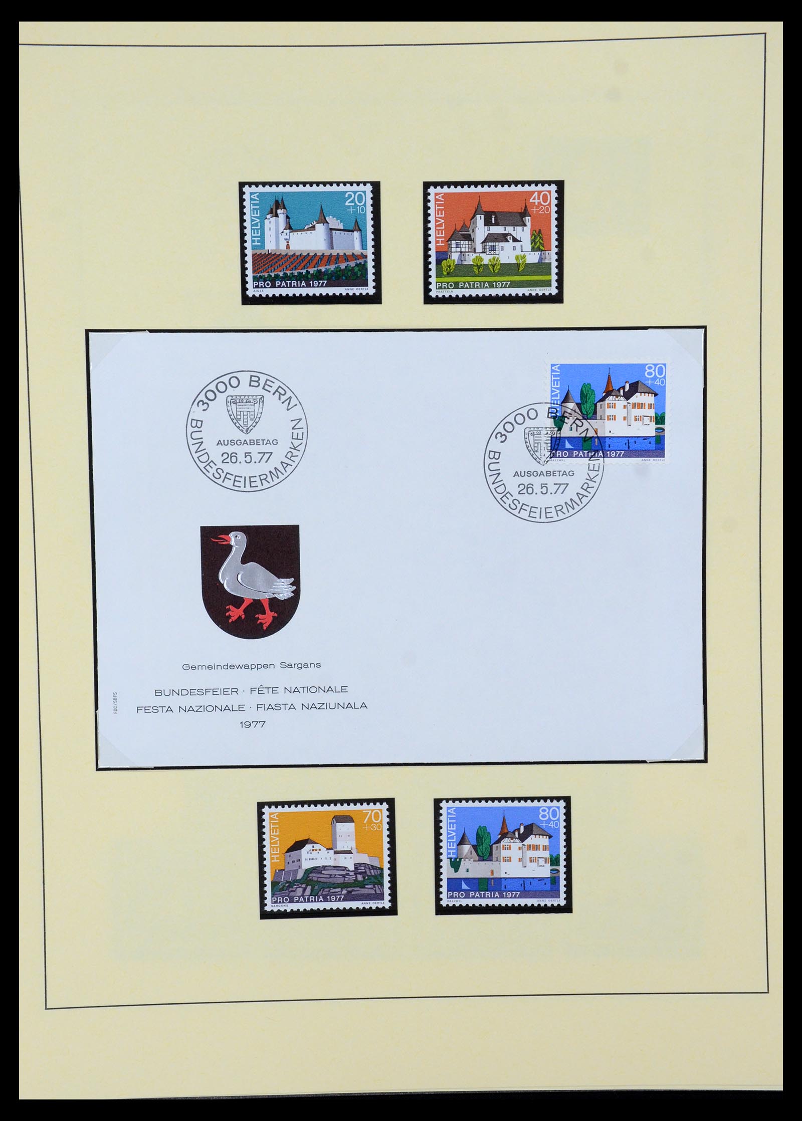 35668 065 - Stamp Collection 35668 Switzerland Pro Juventute and Pro Patria 1910-197