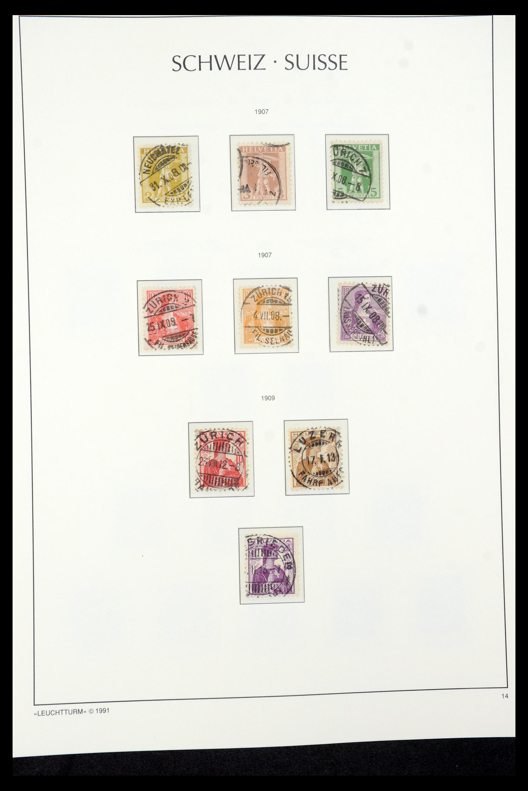 35669 014 - Postzegelverzameling 35669 Zwitserland 1850-2000.