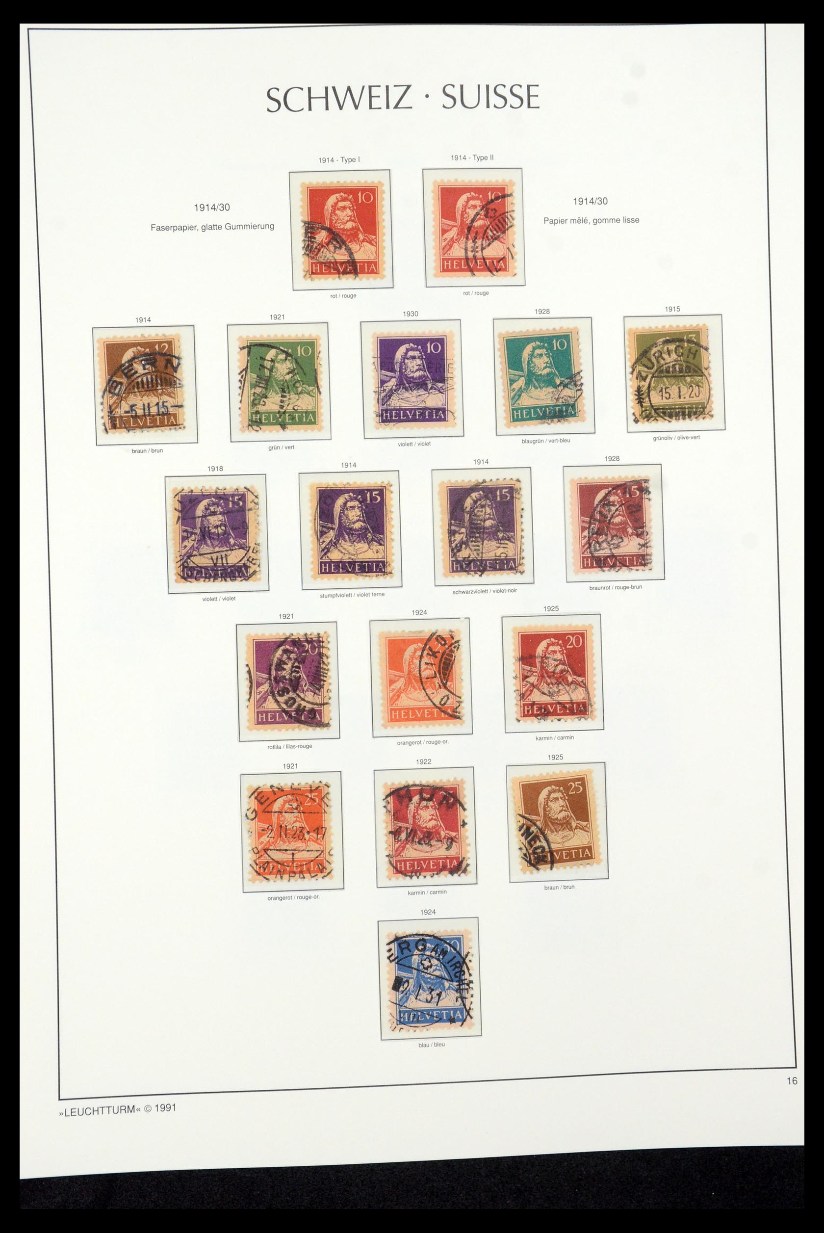 35669 016 - Postzegelverzameling 35669 Zwitserland 1850-2000.