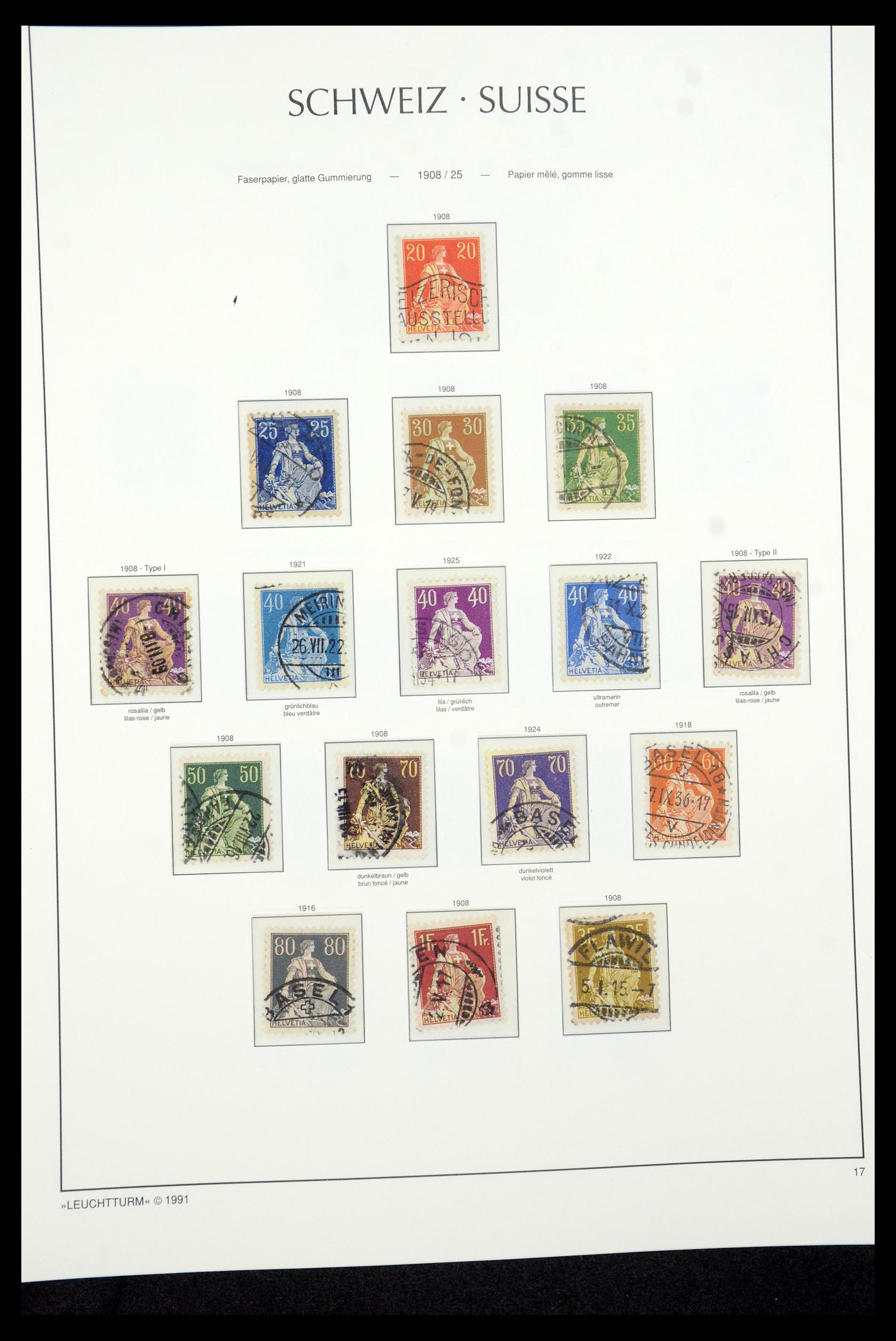 35669 017 - Postzegelverzameling 35669 Zwitserland 1850-2000.