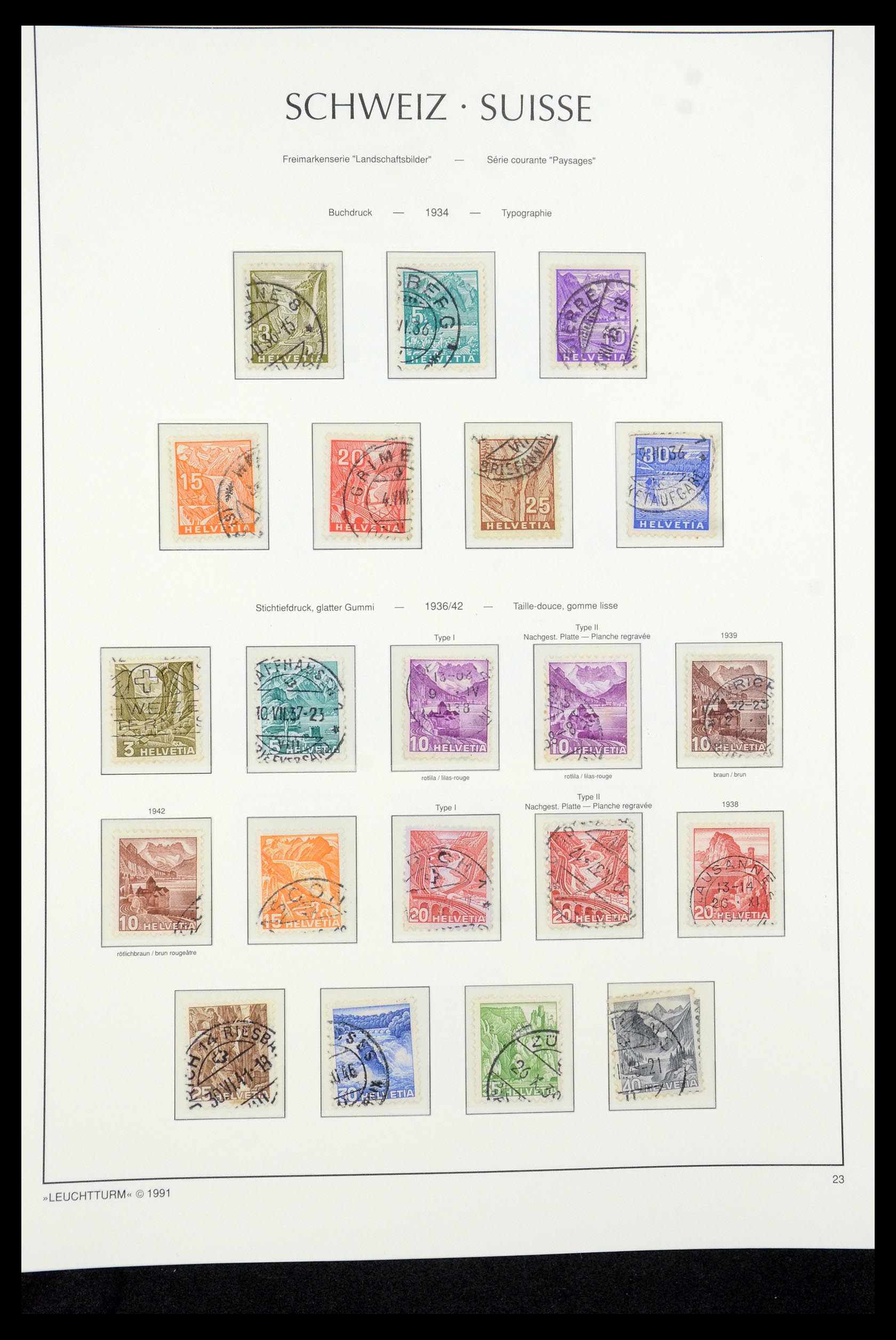 35669 025 - Stamp Collection 35669 Switzerland 1850-2000.