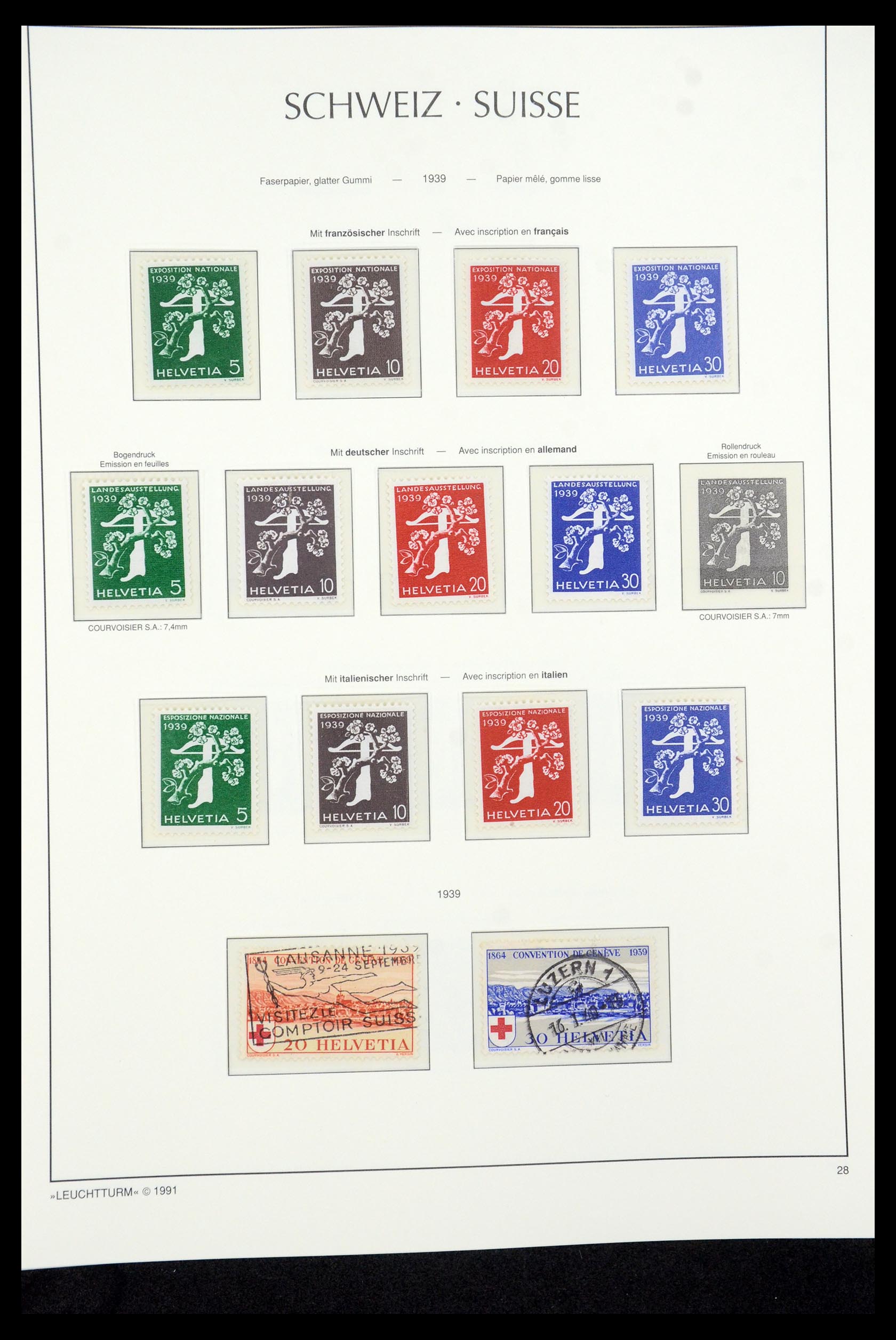 35669 030 - Postzegelverzameling 35669 Zwitserland 1850-2000.
