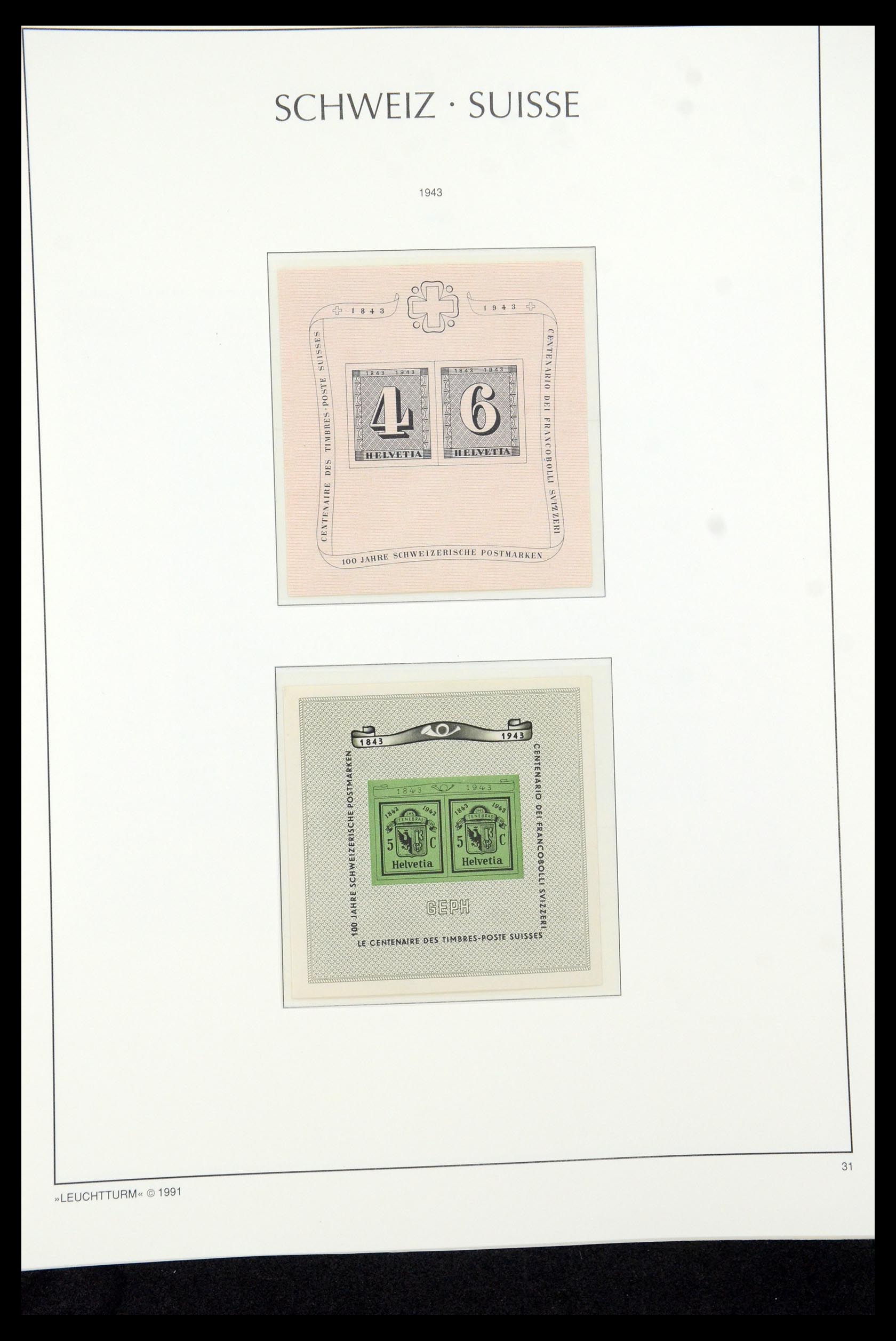 35669 033 - Postzegelverzameling 35669 Zwitserland 1850-2000.