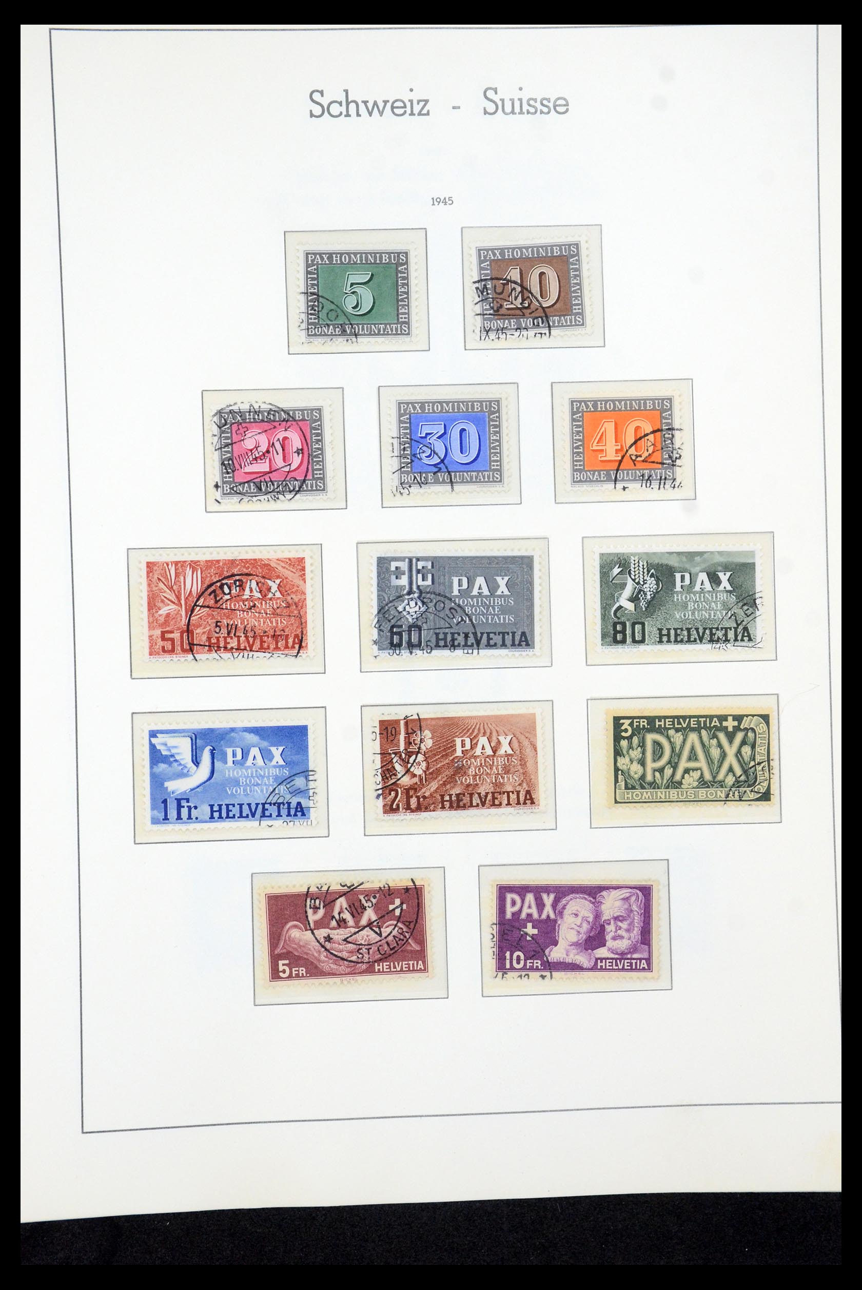 35669 036 - Postzegelverzameling 35669 Zwitserland 1850-2000.