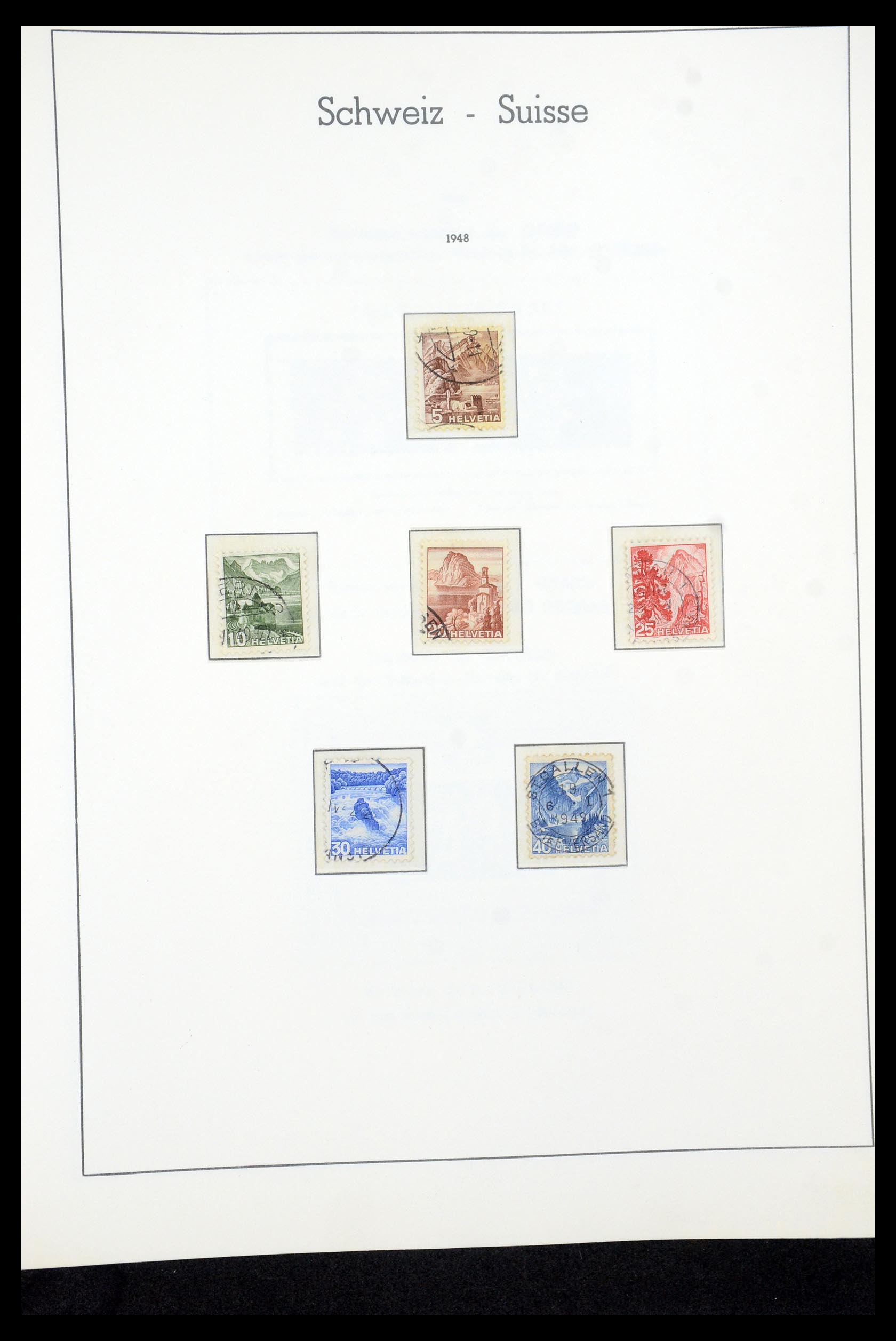 35669 039 - Postzegelverzameling 35669 Zwitserland 1850-2000.