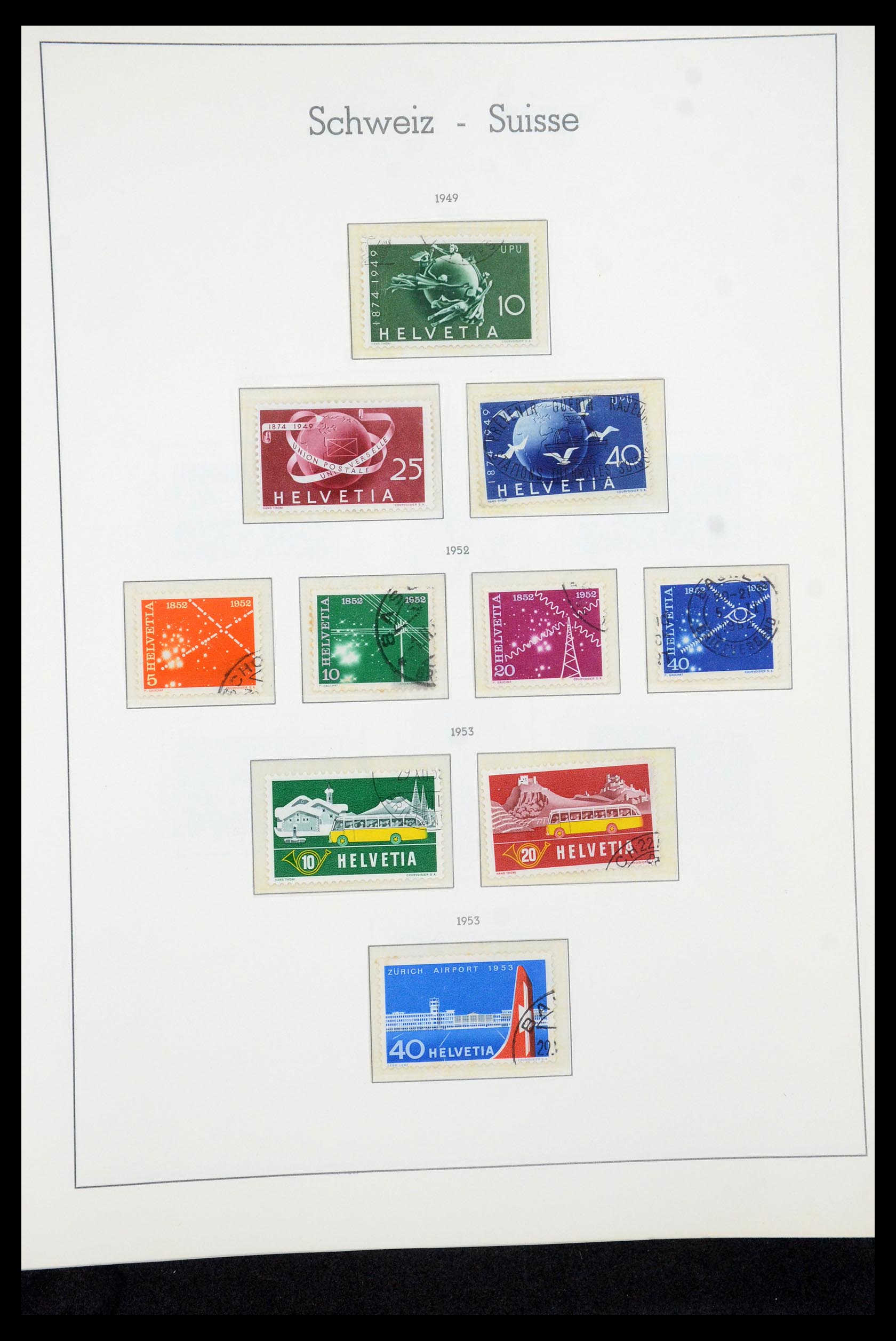 35669 043 - Postzegelverzameling 35669 Zwitserland 1850-2000.