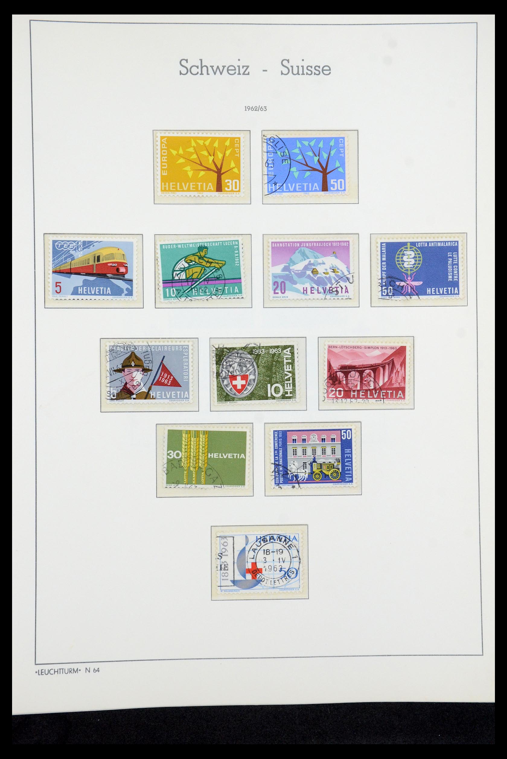 35669 054 - Stamp Collection 35669 Switzerland 1850-2000.