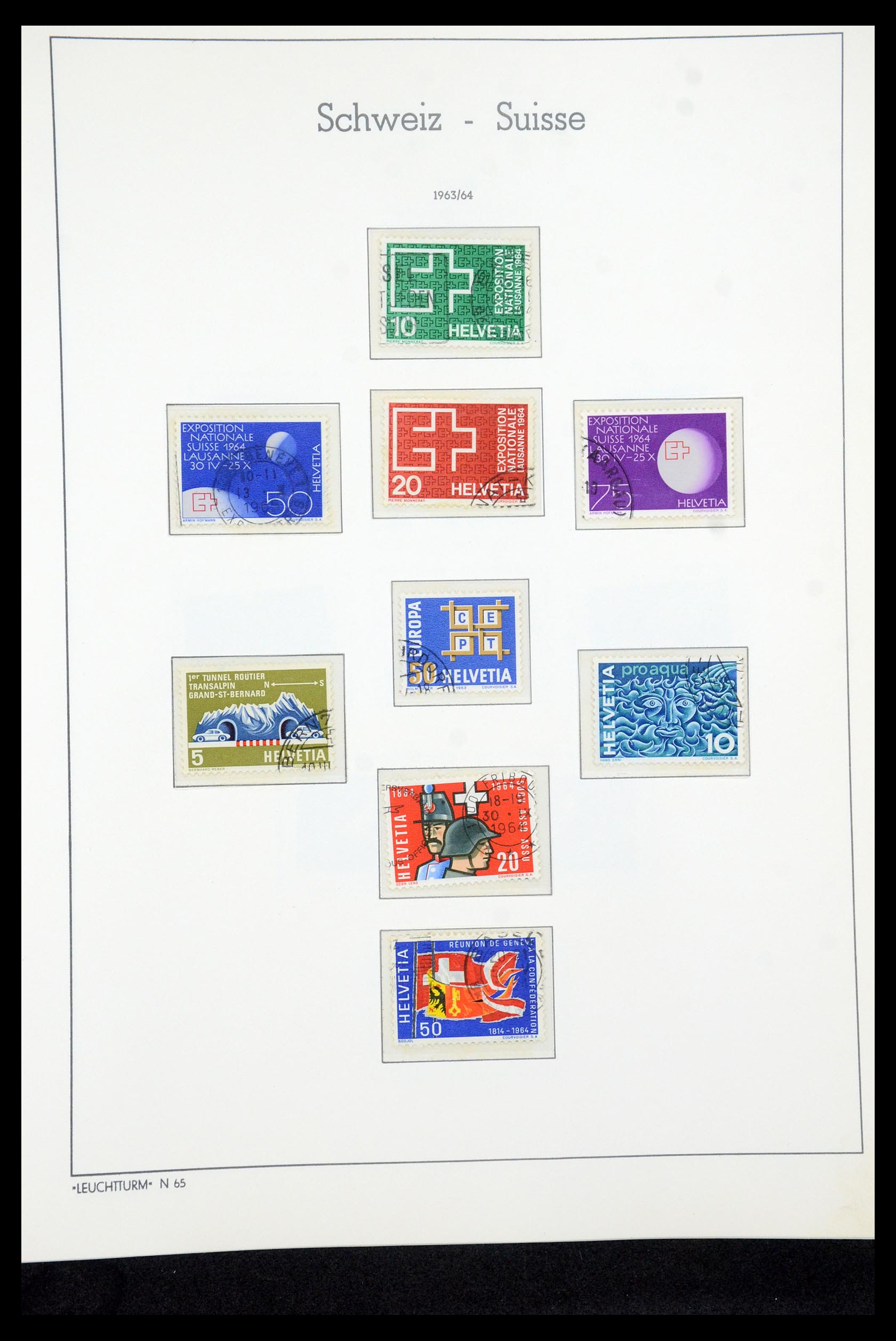 35669 057 - Postzegelverzameling 35669 Zwitserland 1850-2000.