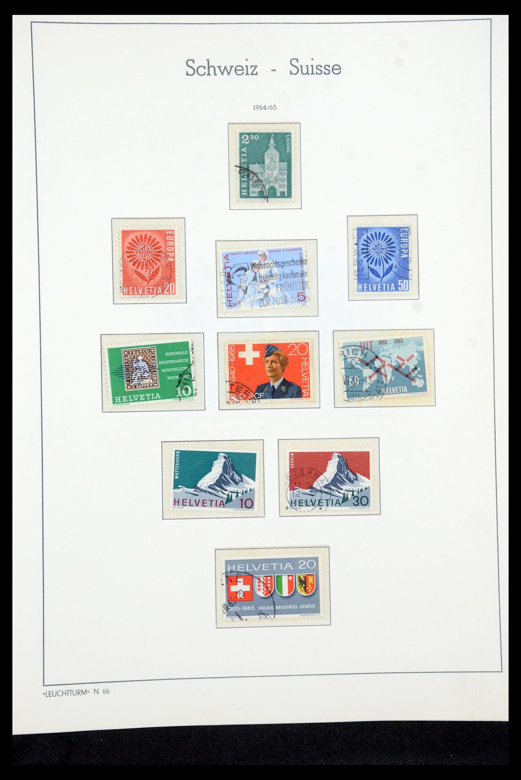35669 058 - Postzegelverzameling 35669 Zwitserland 1850-2000.