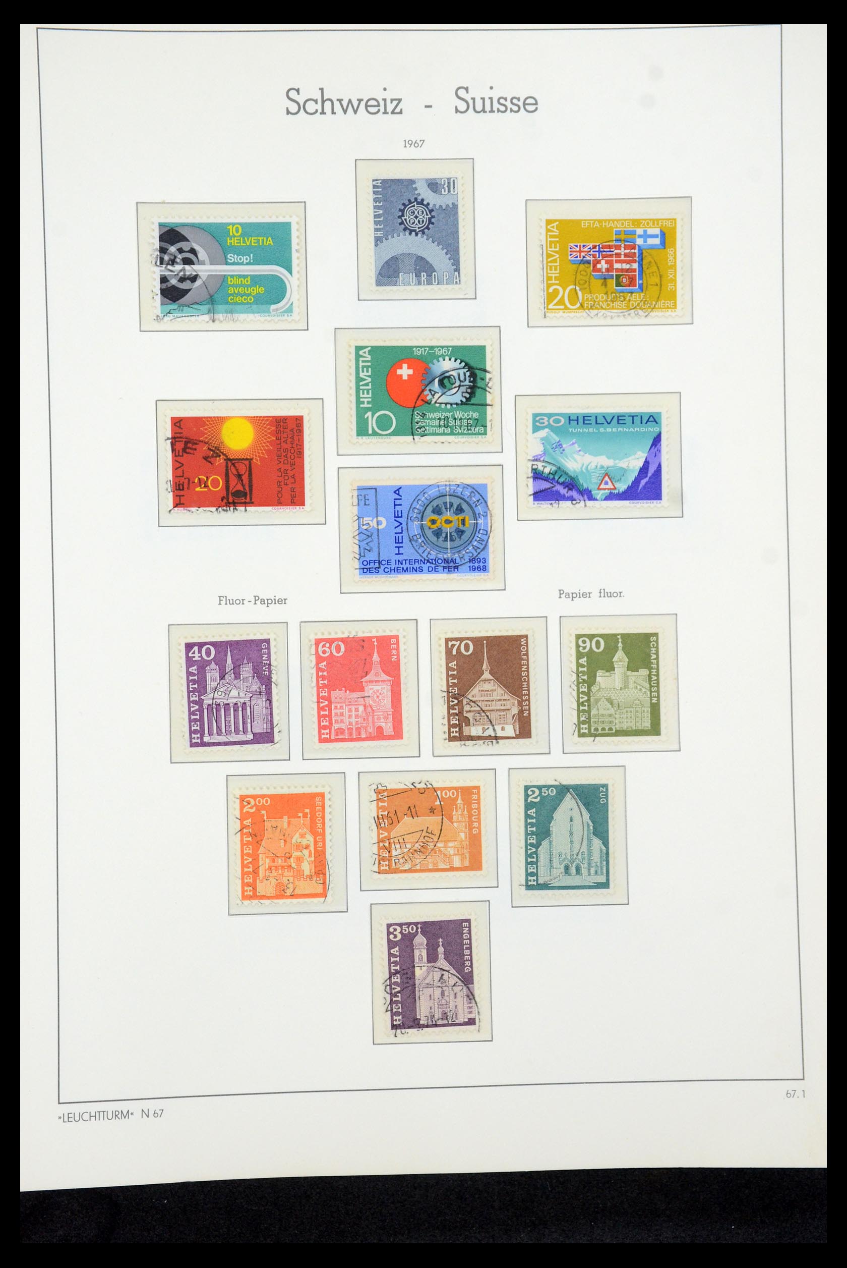 35669 061 - Postzegelverzameling 35669 Zwitserland 1850-2000.