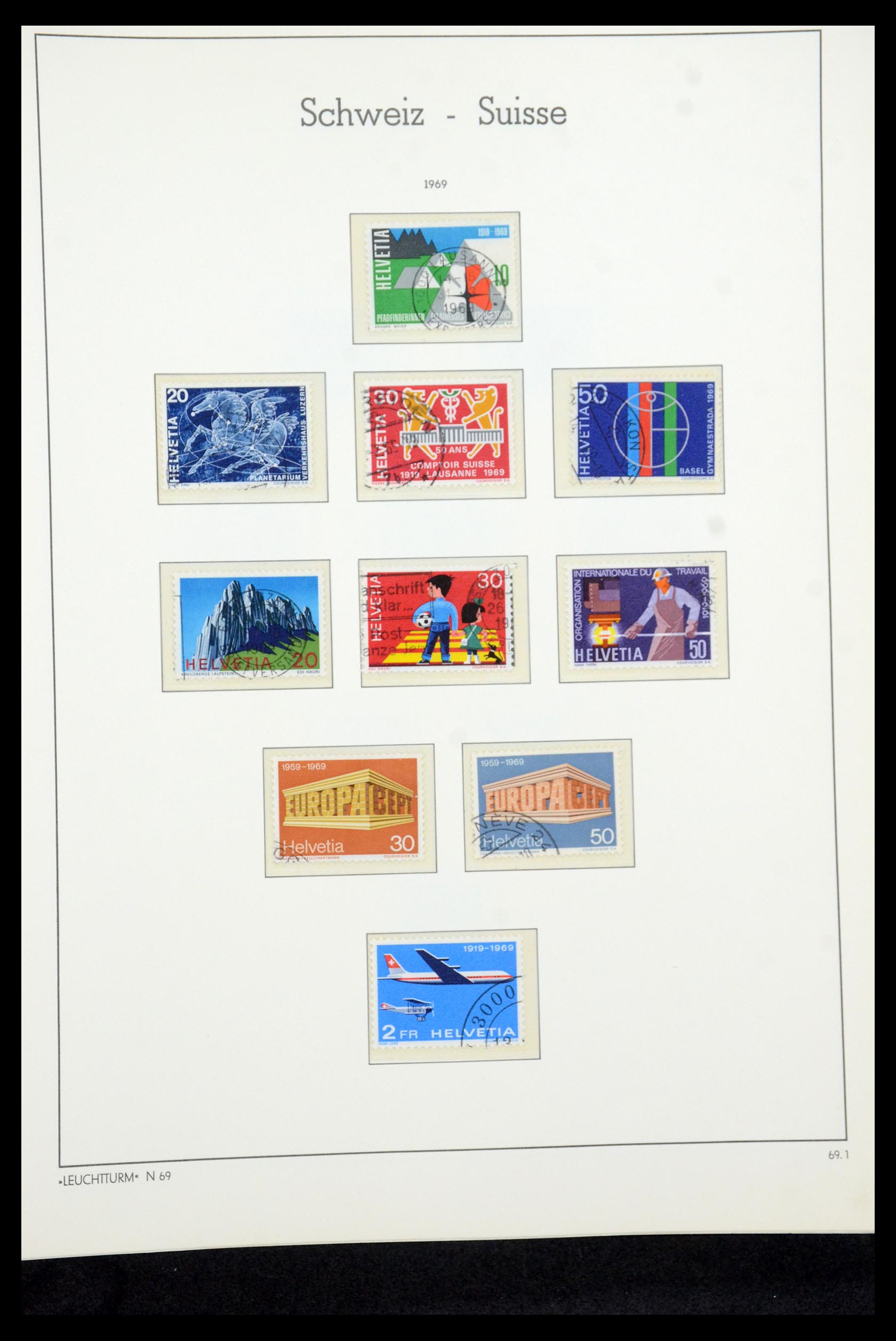35669 064 - Postzegelverzameling 35669 Zwitserland 1850-2000.