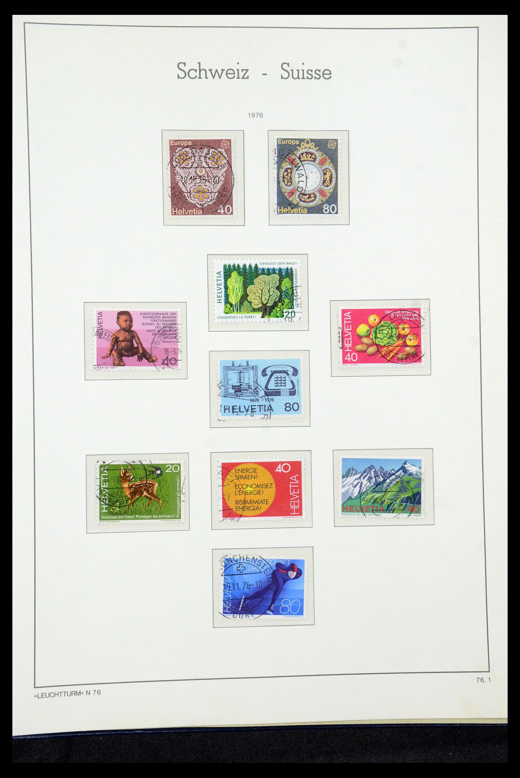 35669 076 - Postzegelverzameling 35669 Zwitserland 1850-2000.