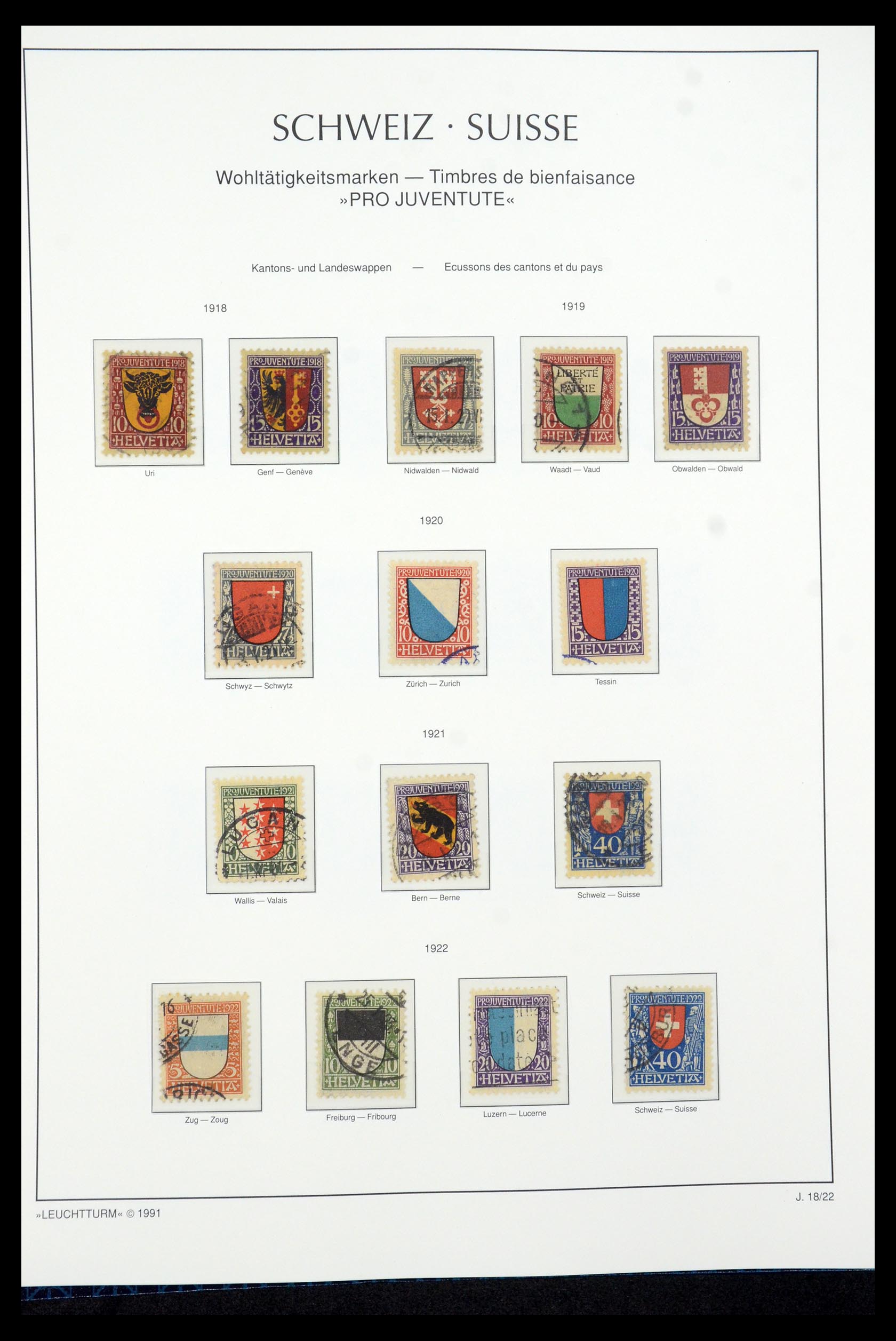 35669 087 - Postzegelverzameling 35669 Zwitserland 1850-2000.