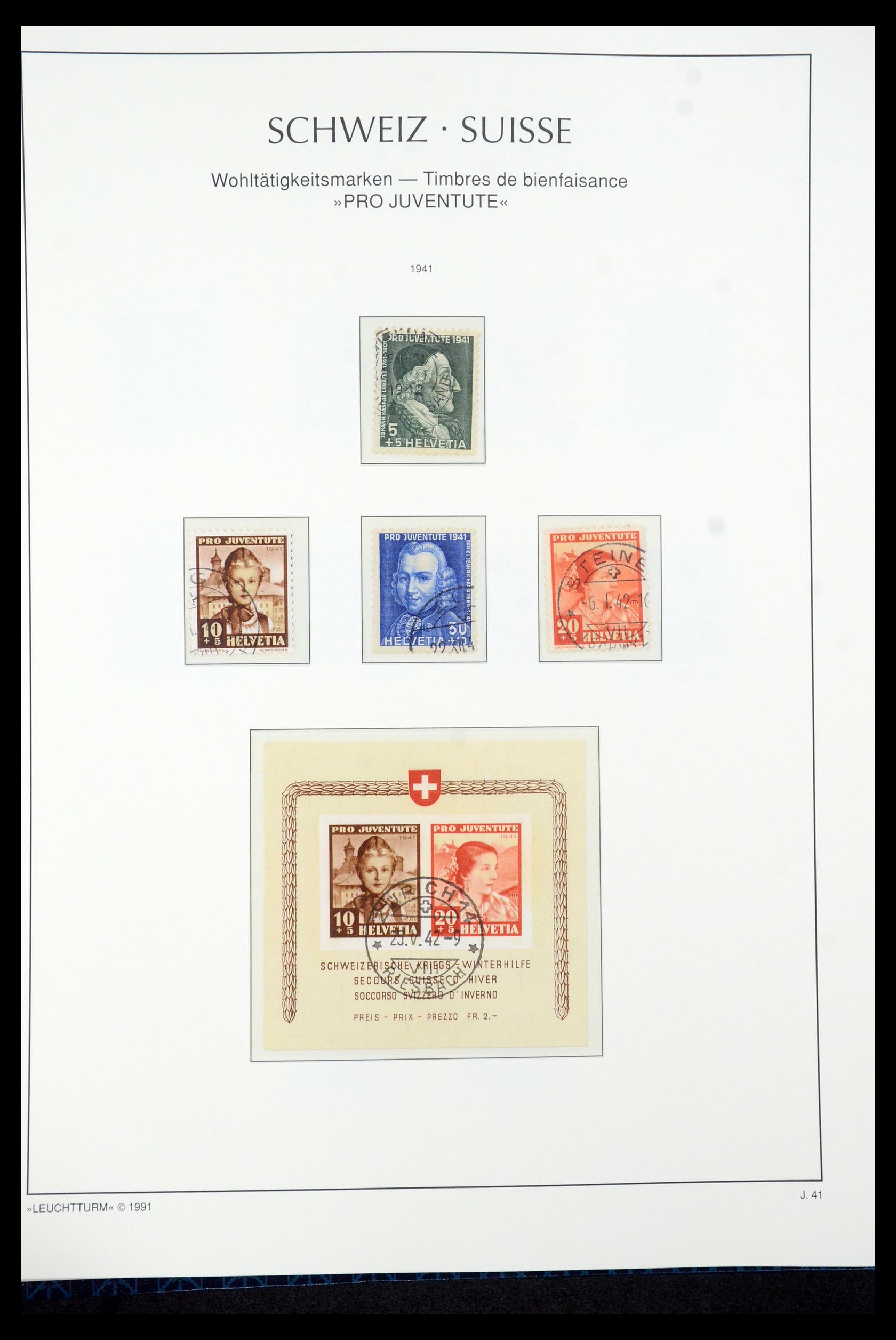 35669 094 - Postzegelverzameling 35669 Zwitserland 1850-2000.