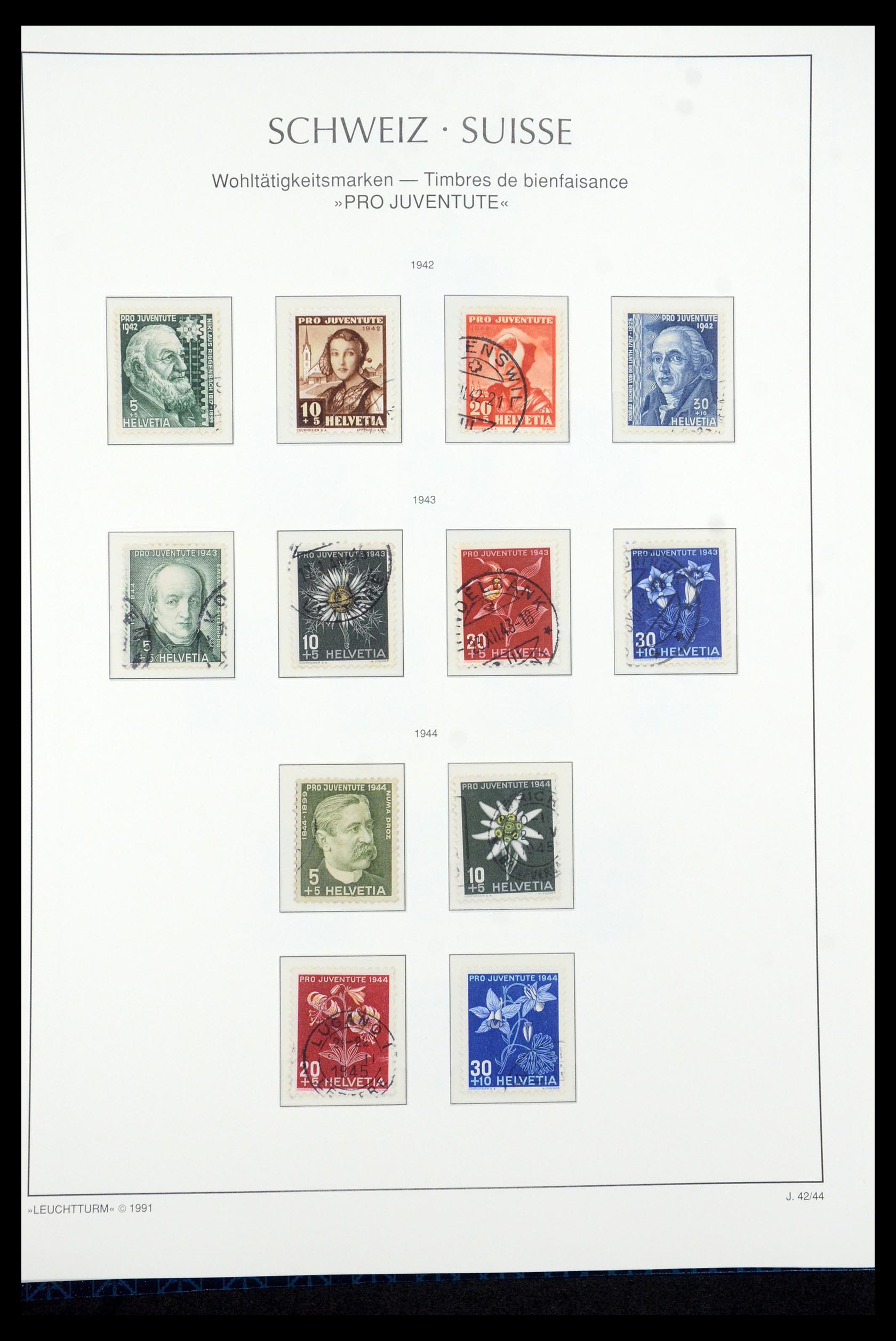 35669 095 - Postzegelverzameling 35669 Zwitserland 1850-2000.