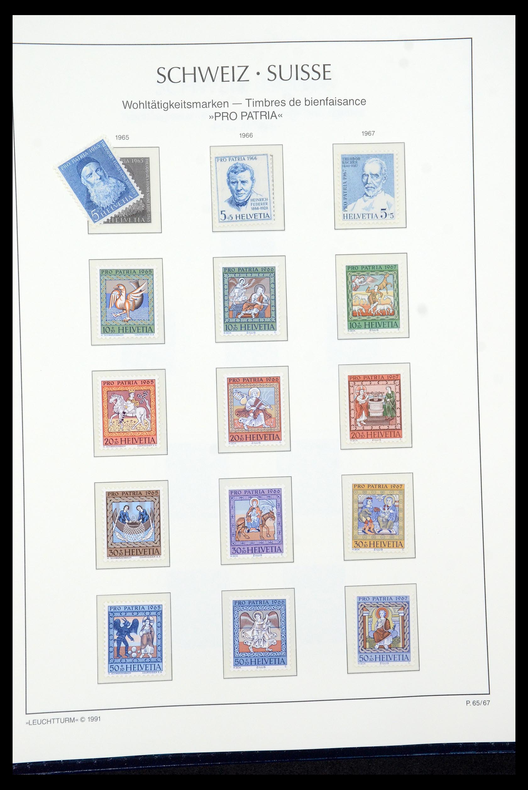 35669 184 - Postzegelverzameling 35669 Zwitserland 1850-2000.