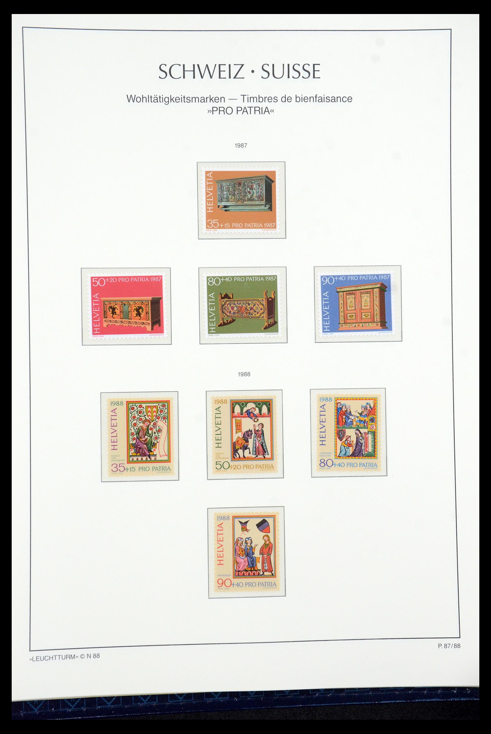 35669 193 - Postzegelverzameling 35669 Zwitserland 1850-2000.