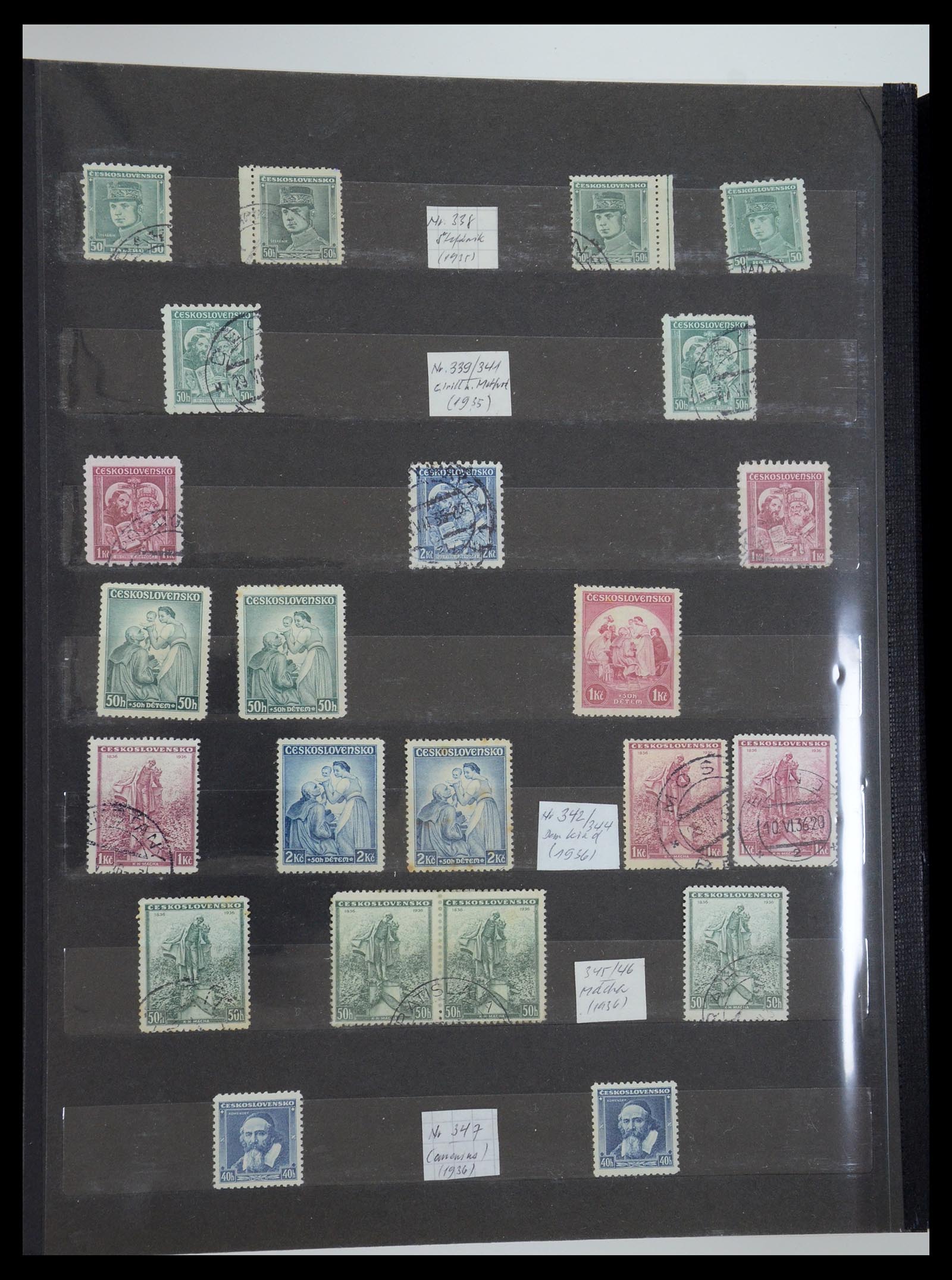 35672 028 - Postzegelverzameling 35672 Tsjechoslowakije 1918-1970.