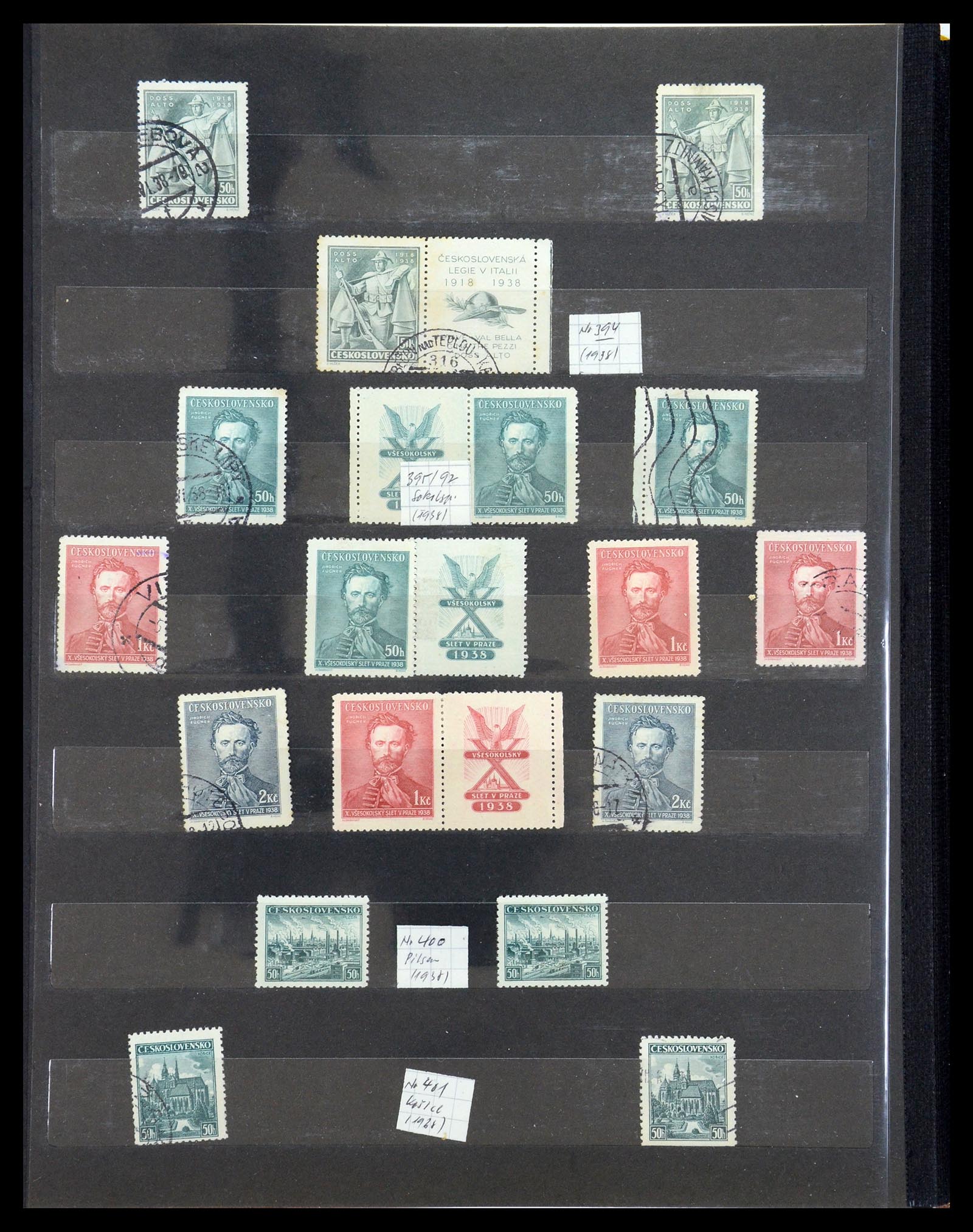 35672 034 - Postzegelverzameling 35672 Tsjechoslowakije 1918-1970.