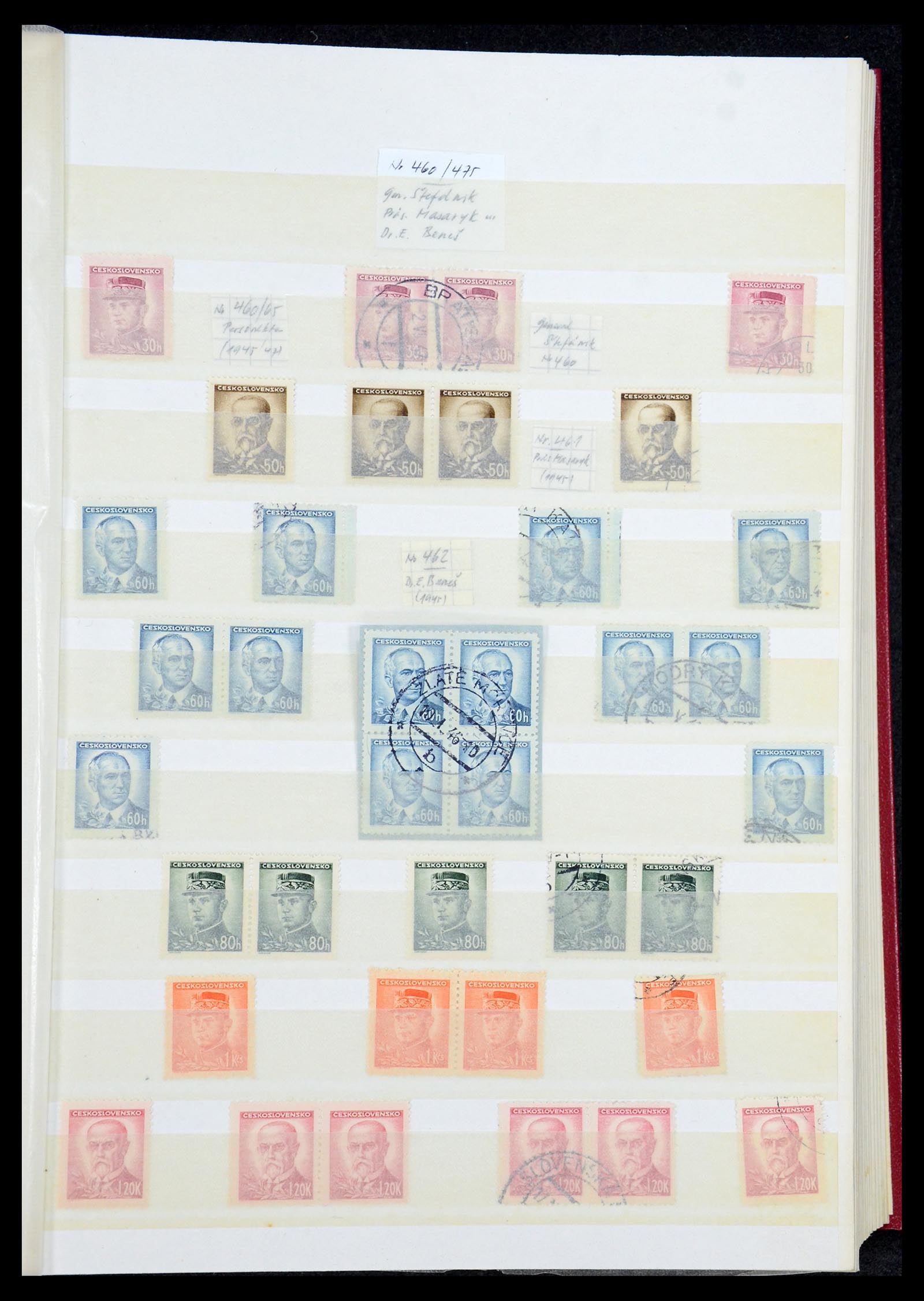 35672 046 - Postzegelverzameling 35672 Tsjechoslowakije 1918-1970.