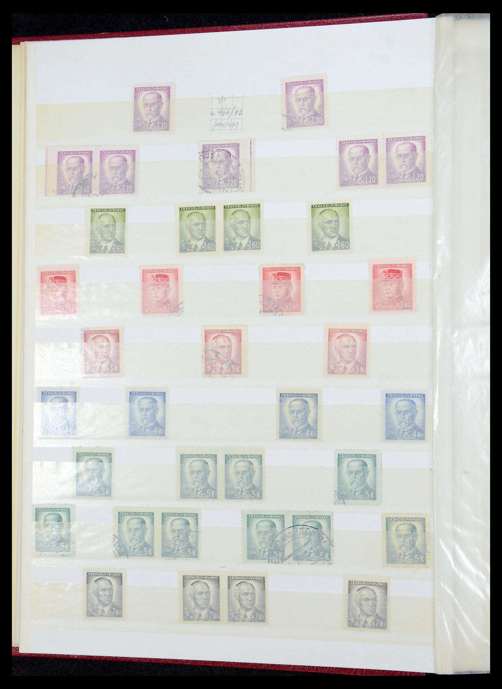 35672 047 - Postzegelverzameling 35672 Tsjechoslowakije 1918-1970.