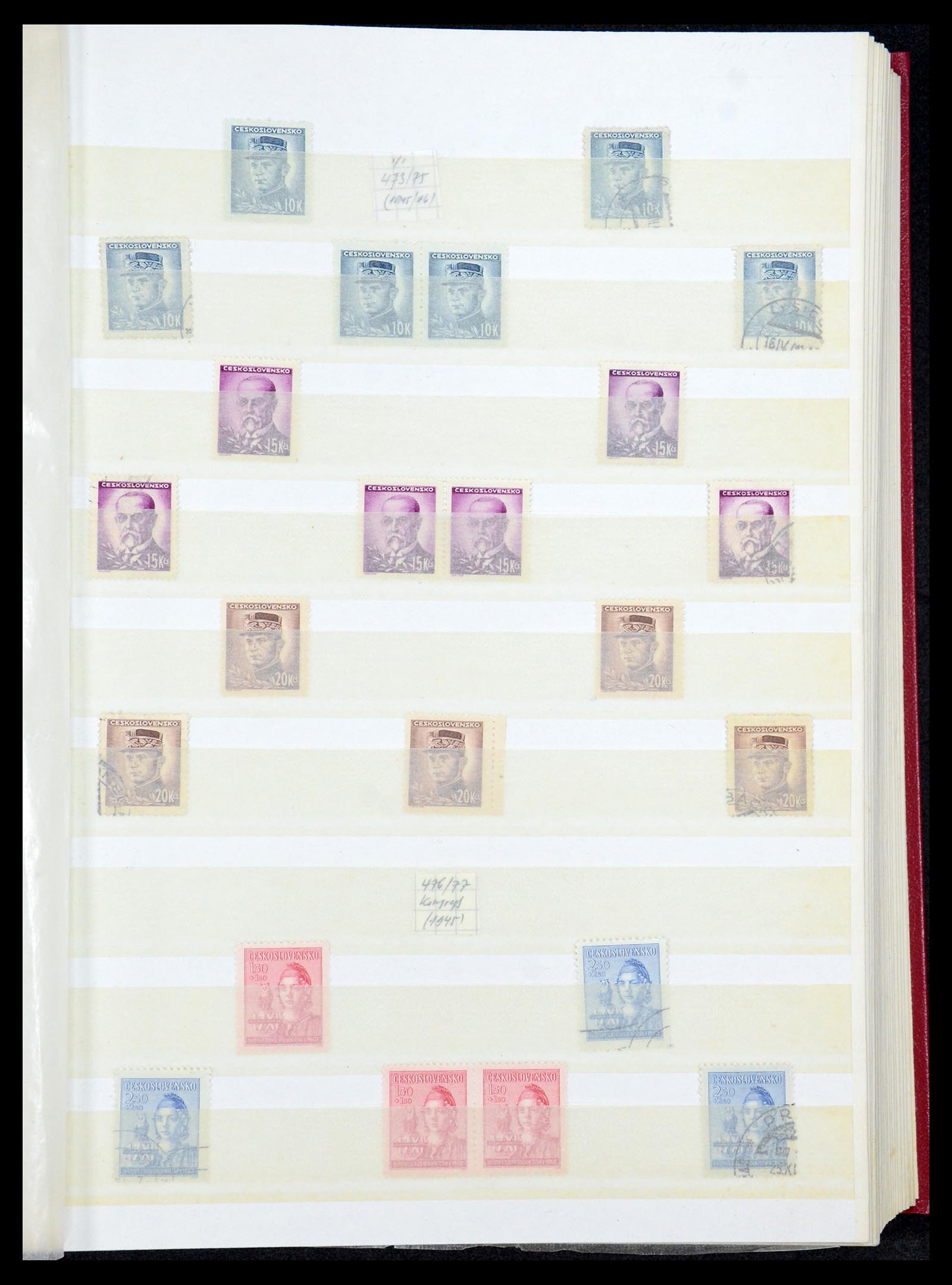 35672 048 - Postzegelverzameling 35672 Tsjechoslowakije 1918-1970.