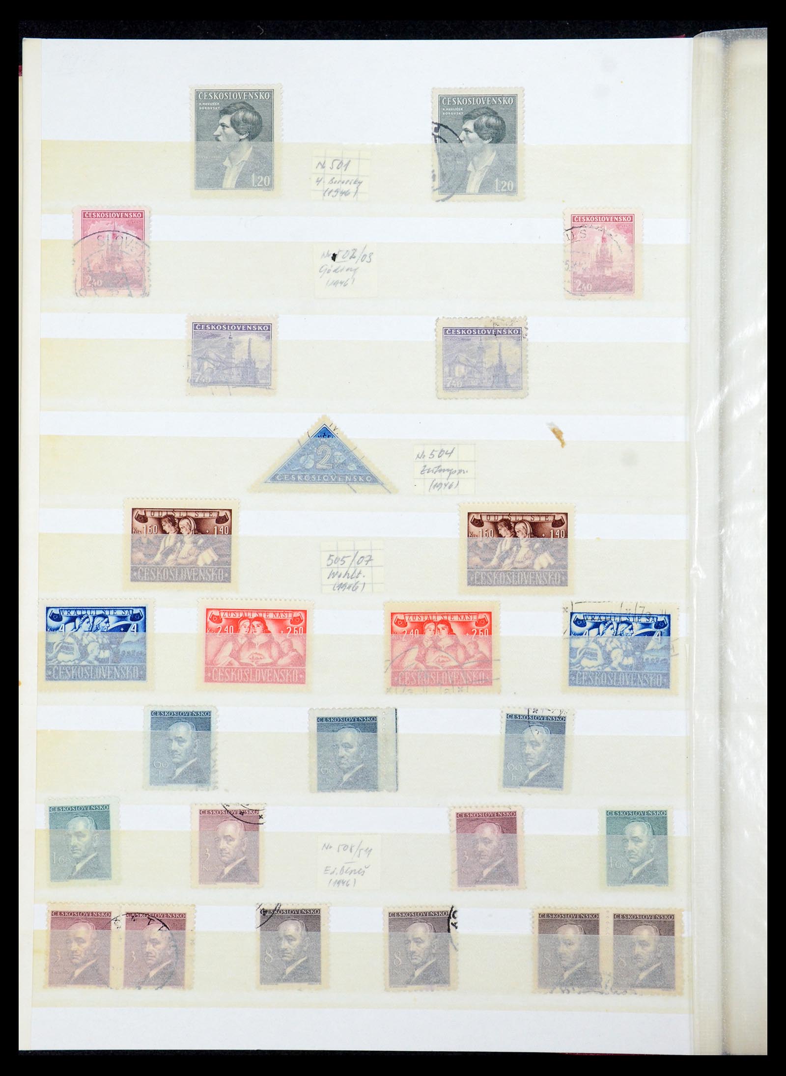 35672 051 - Postzegelverzameling 35672 Tsjechoslowakije 1918-1970.