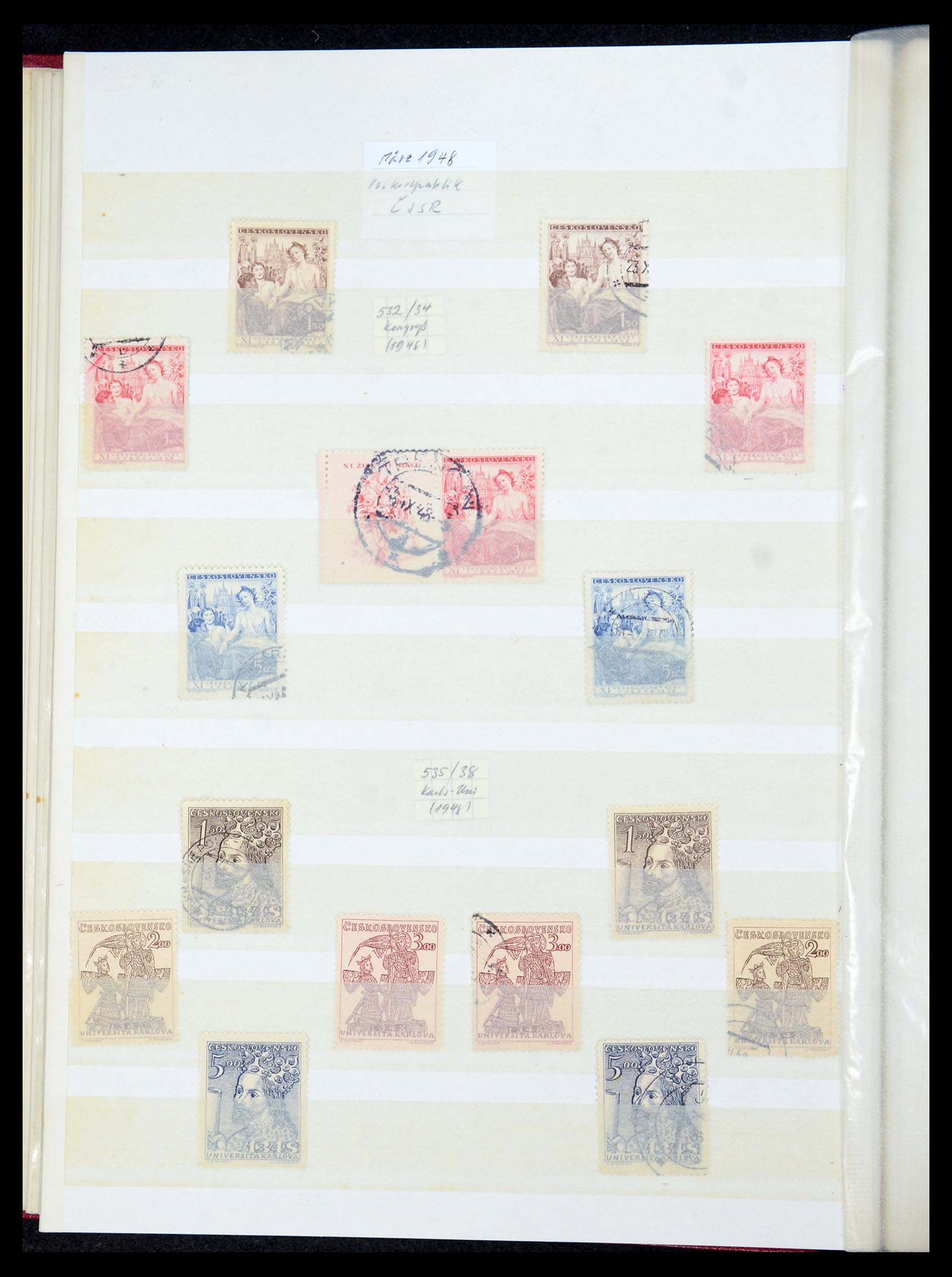 35672 055 - Postzegelverzameling 35672 Tsjechoslowakije 1918-1970.