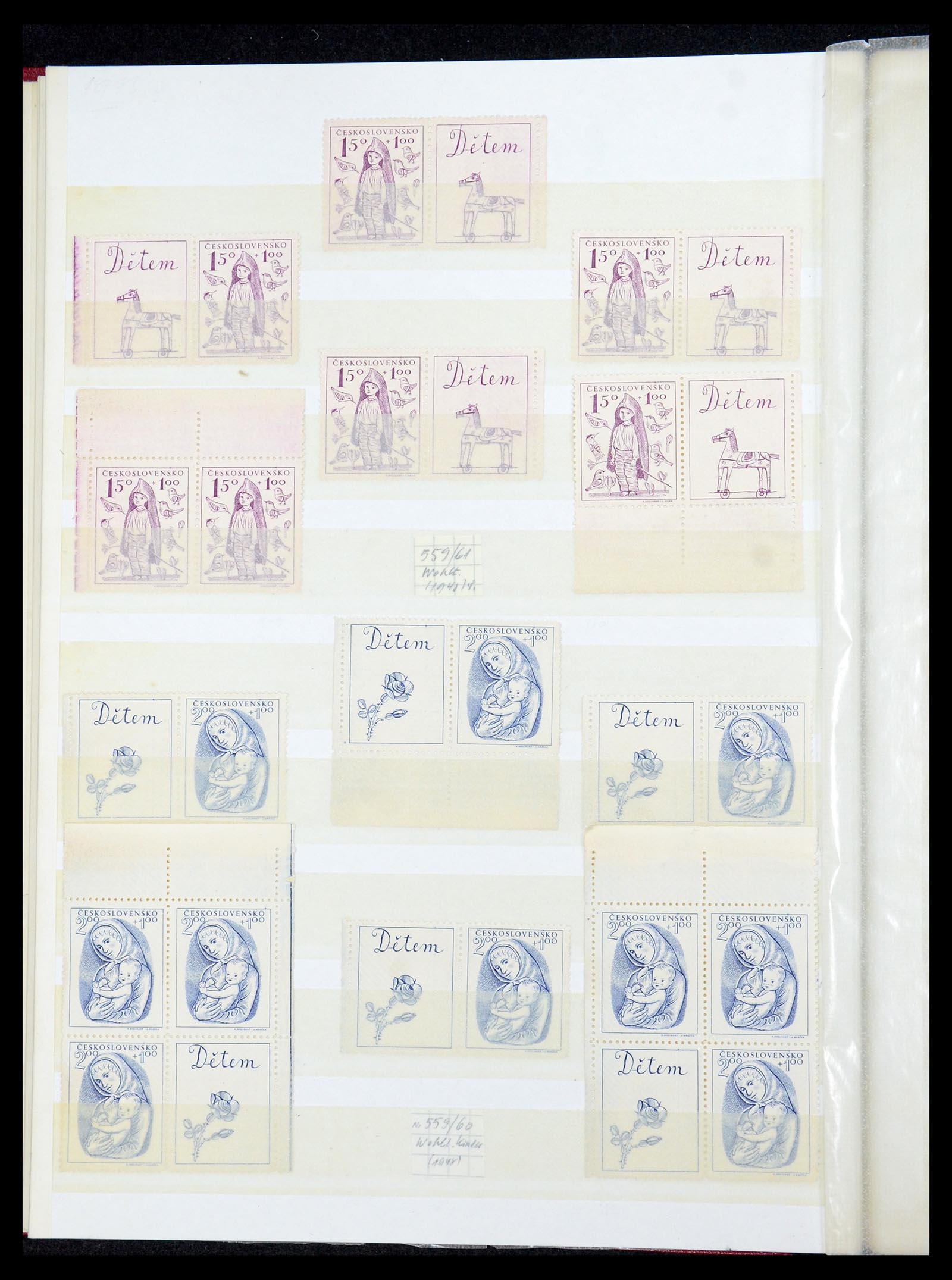 35672 059 - Postzegelverzameling 35672 Tsjechoslowakije 1918-1970.