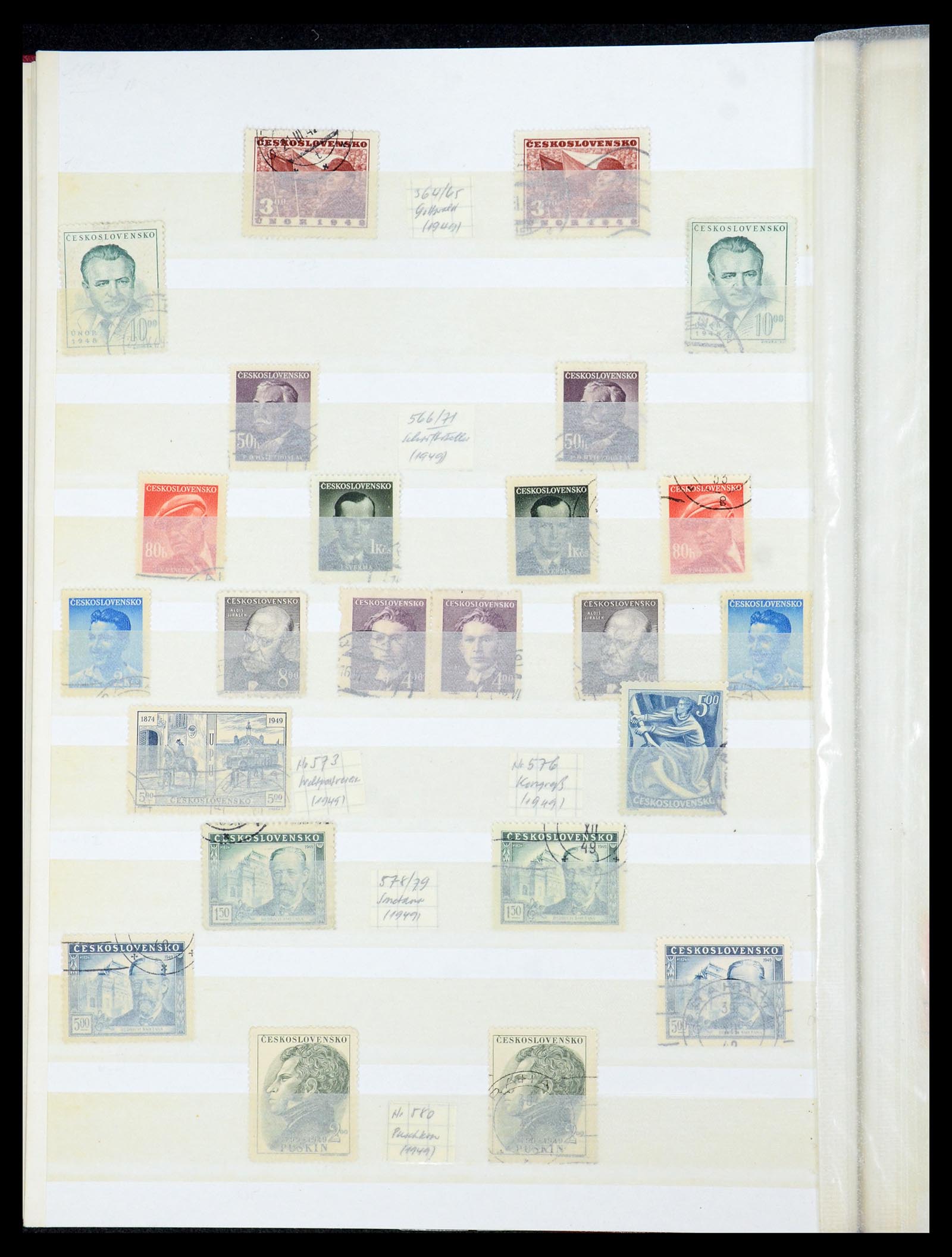 35672 061 - Postzegelverzameling 35672 Tsjechoslowakije 1918-1970.