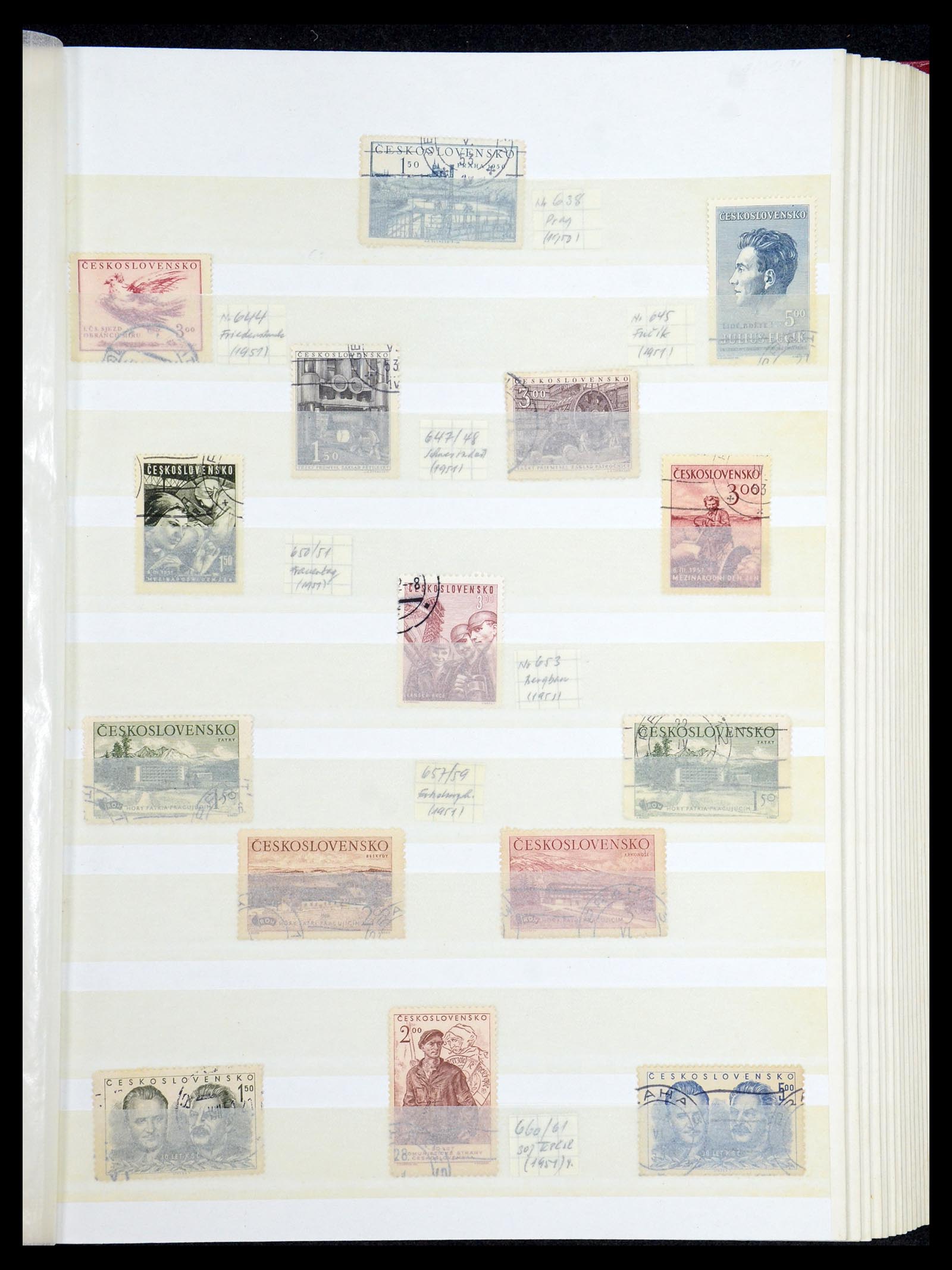 35672 064 - Postzegelverzameling 35672 Tsjechoslowakije 1918-1970.