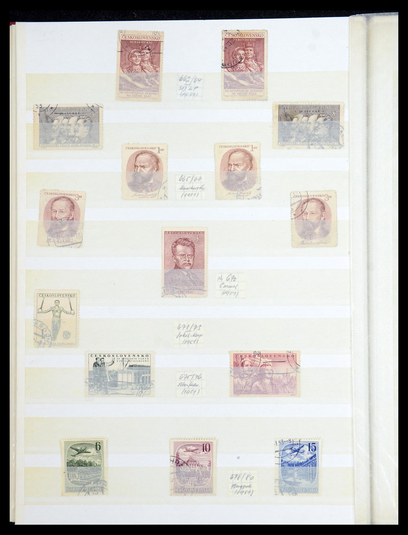 35672 065 - Postzegelverzameling 35672 Tsjechoslowakije 1918-1970.