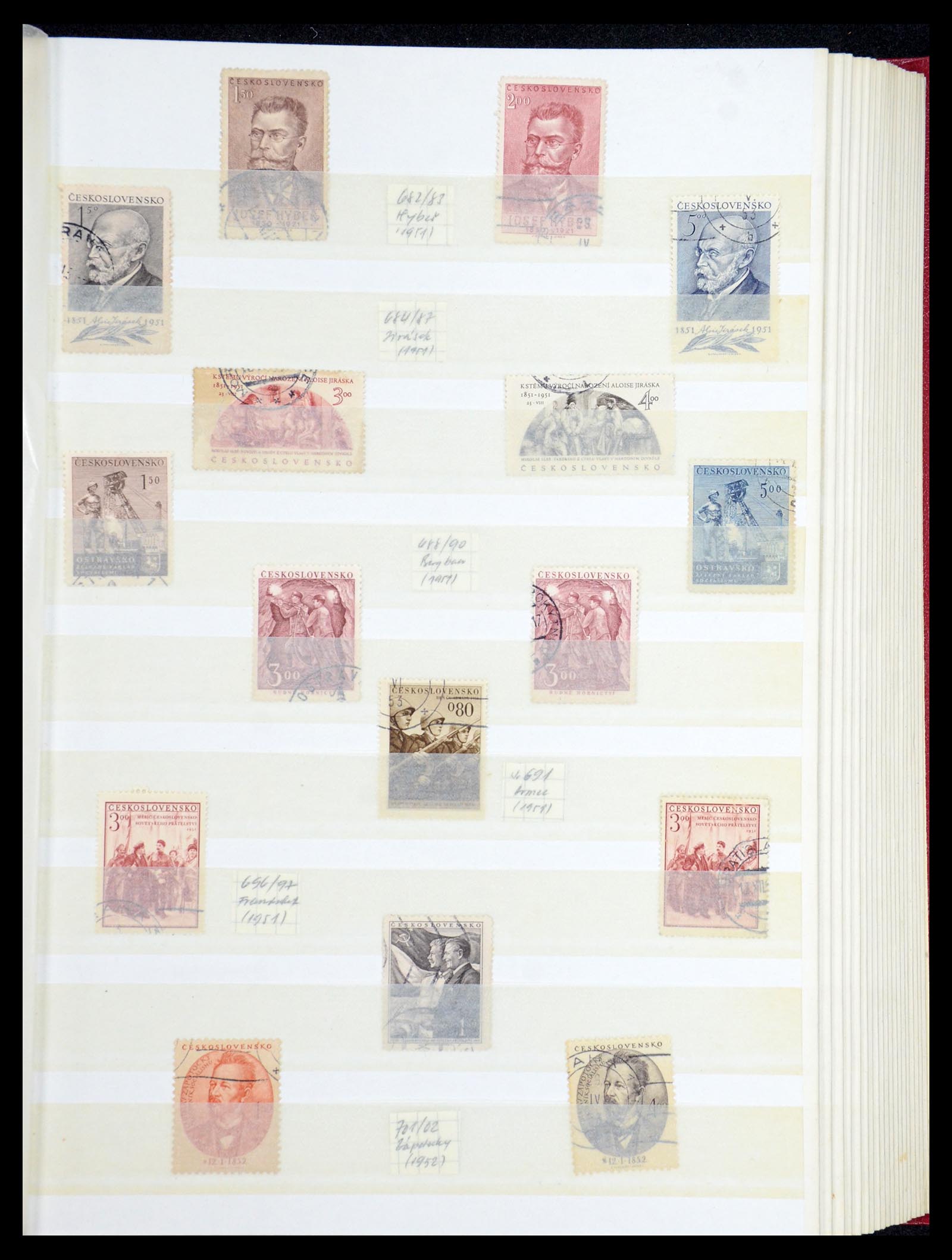 35672 066 - Postzegelverzameling 35672 Tsjechoslowakije 1918-1970.