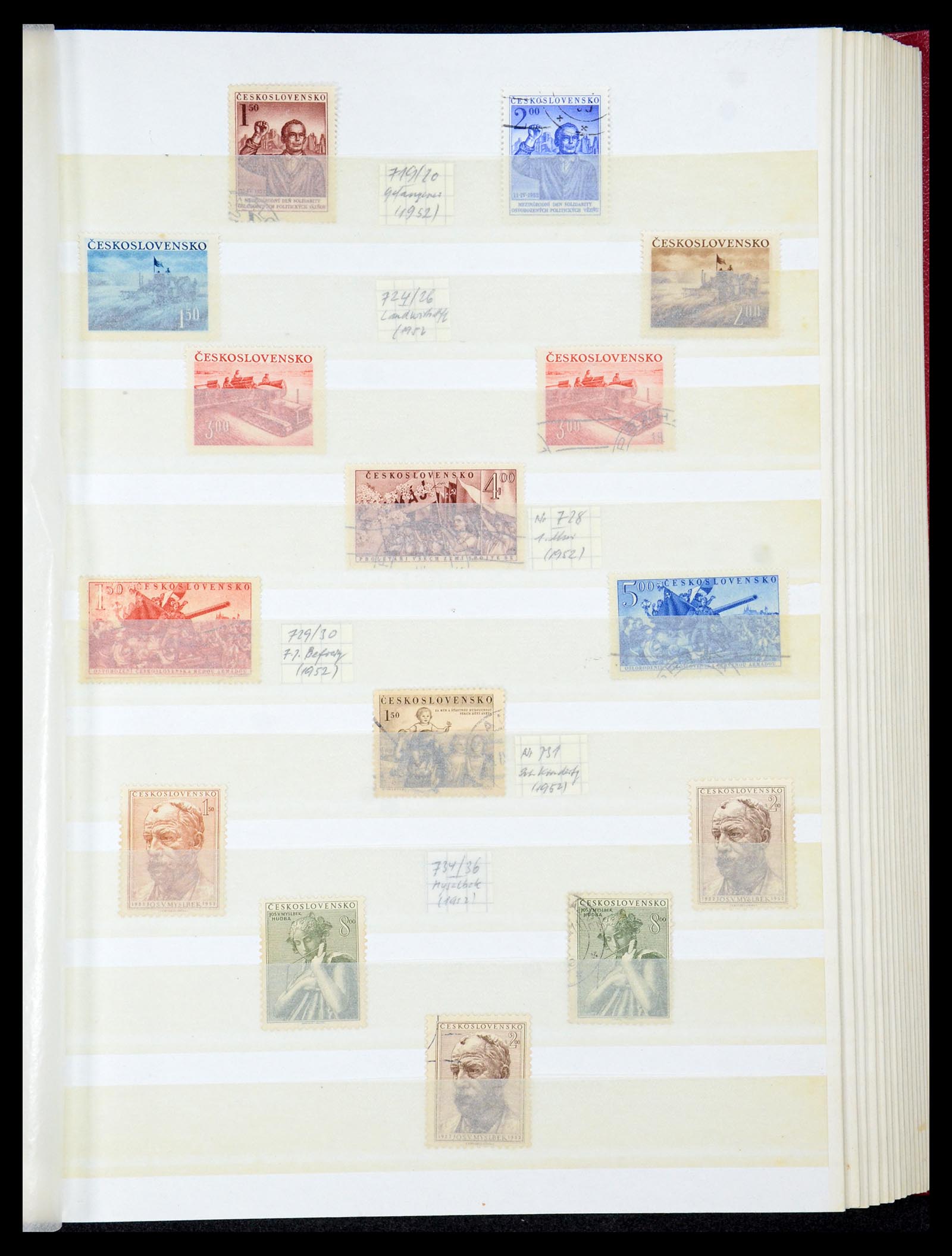35672 068 - Postzegelverzameling 35672 Tsjechoslowakije 1918-1970.
