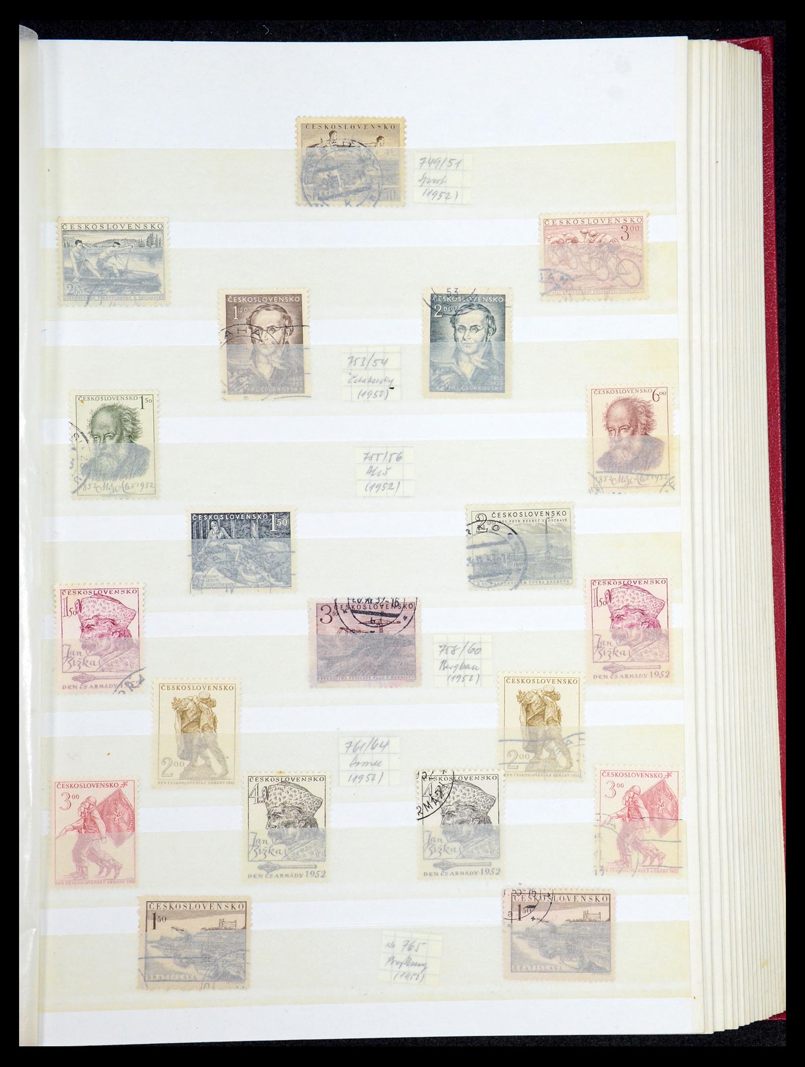 35672 070 - Postzegelverzameling 35672 Tsjechoslowakije 1918-1970.