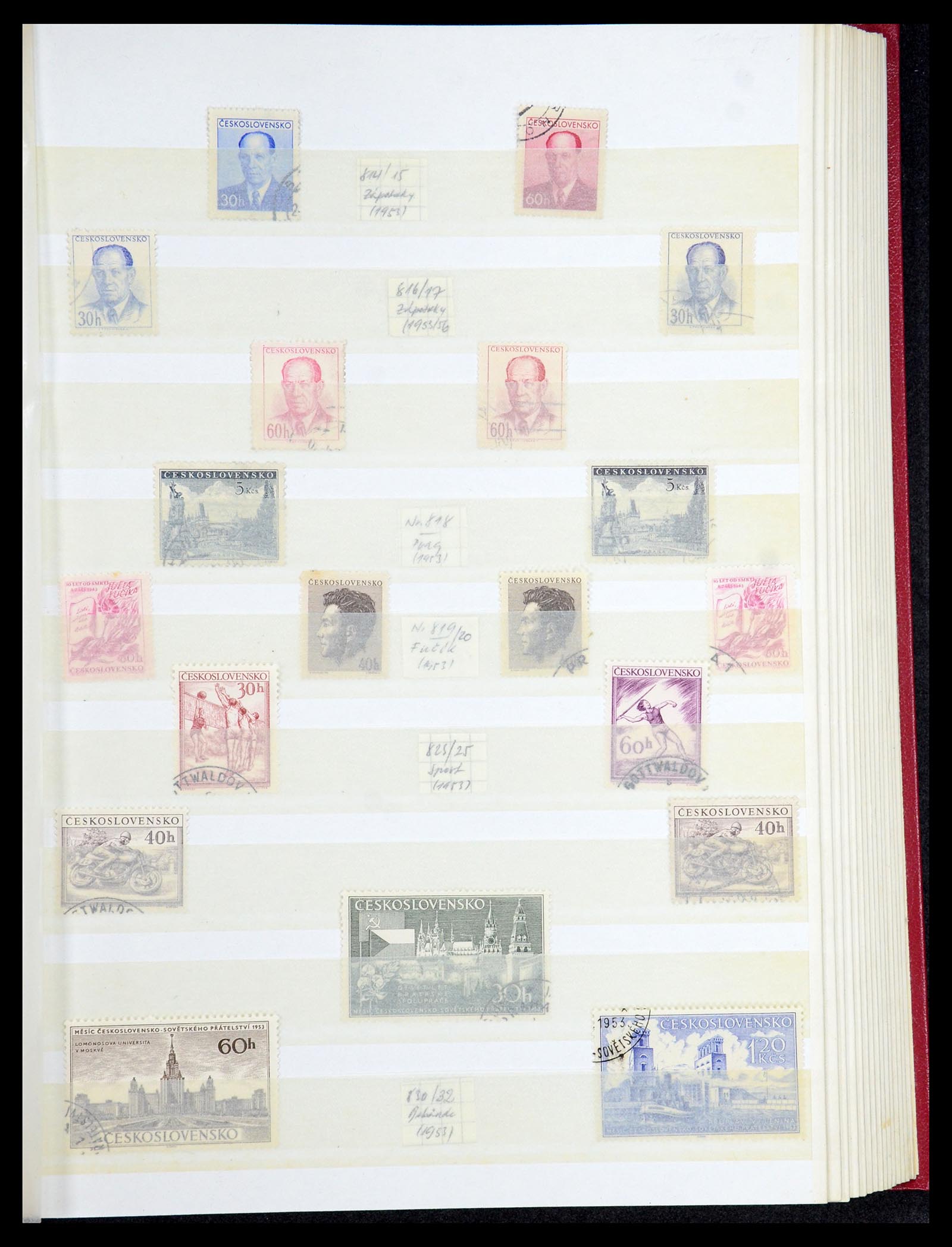 35672 074 - Postzegelverzameling 35672 Tsjechoslowakije 1918-1970.