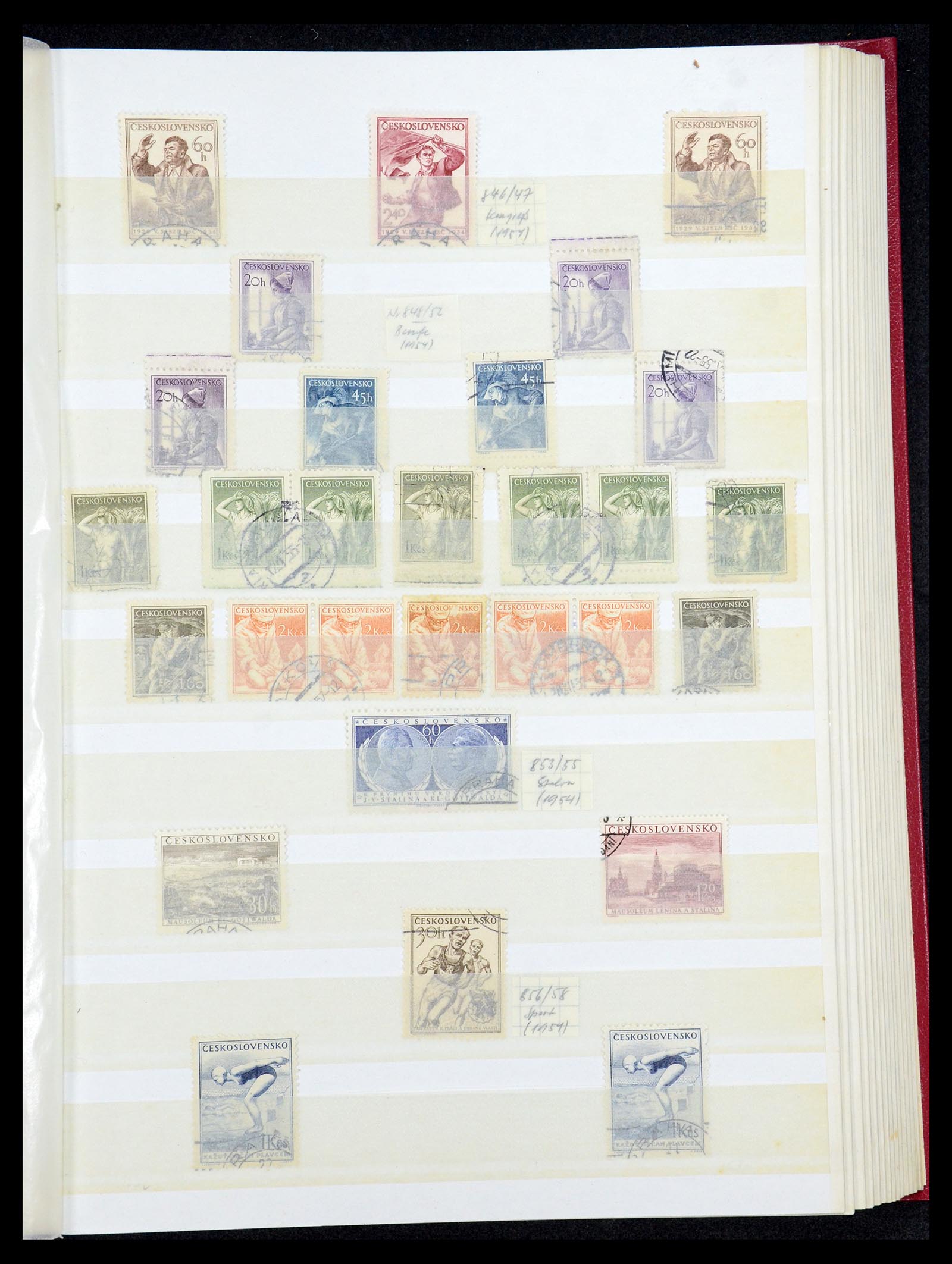 35672 076 - Postzegelverzameling 35672 Tsjechoslowakije 1918-1970.