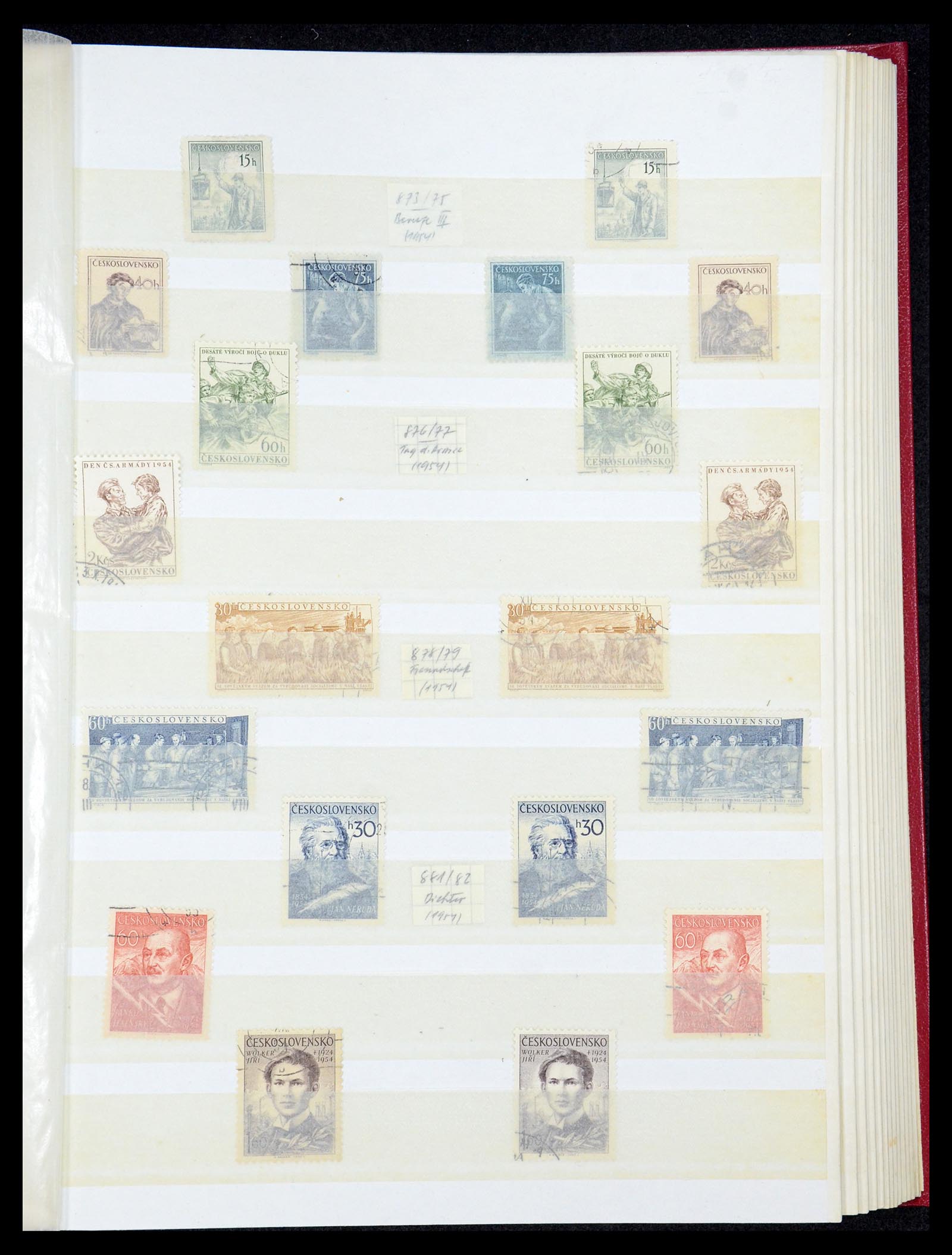 35672 078 - Postzegelverzameling 35672 Tsjechoslowakije 1918-1970.