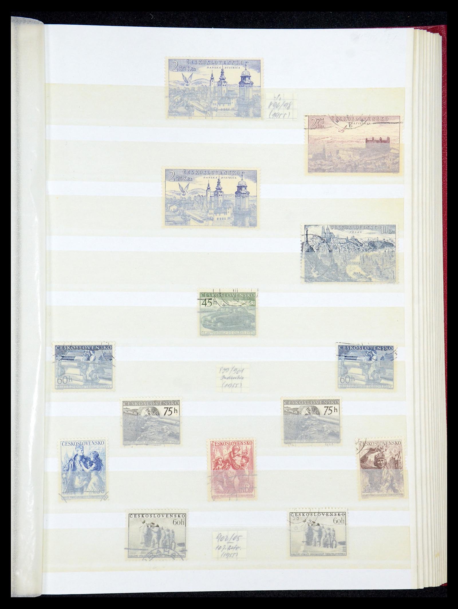 35672 080 - Postzegelverzameling 35672 Tsjechoslowakije 1918-1970.