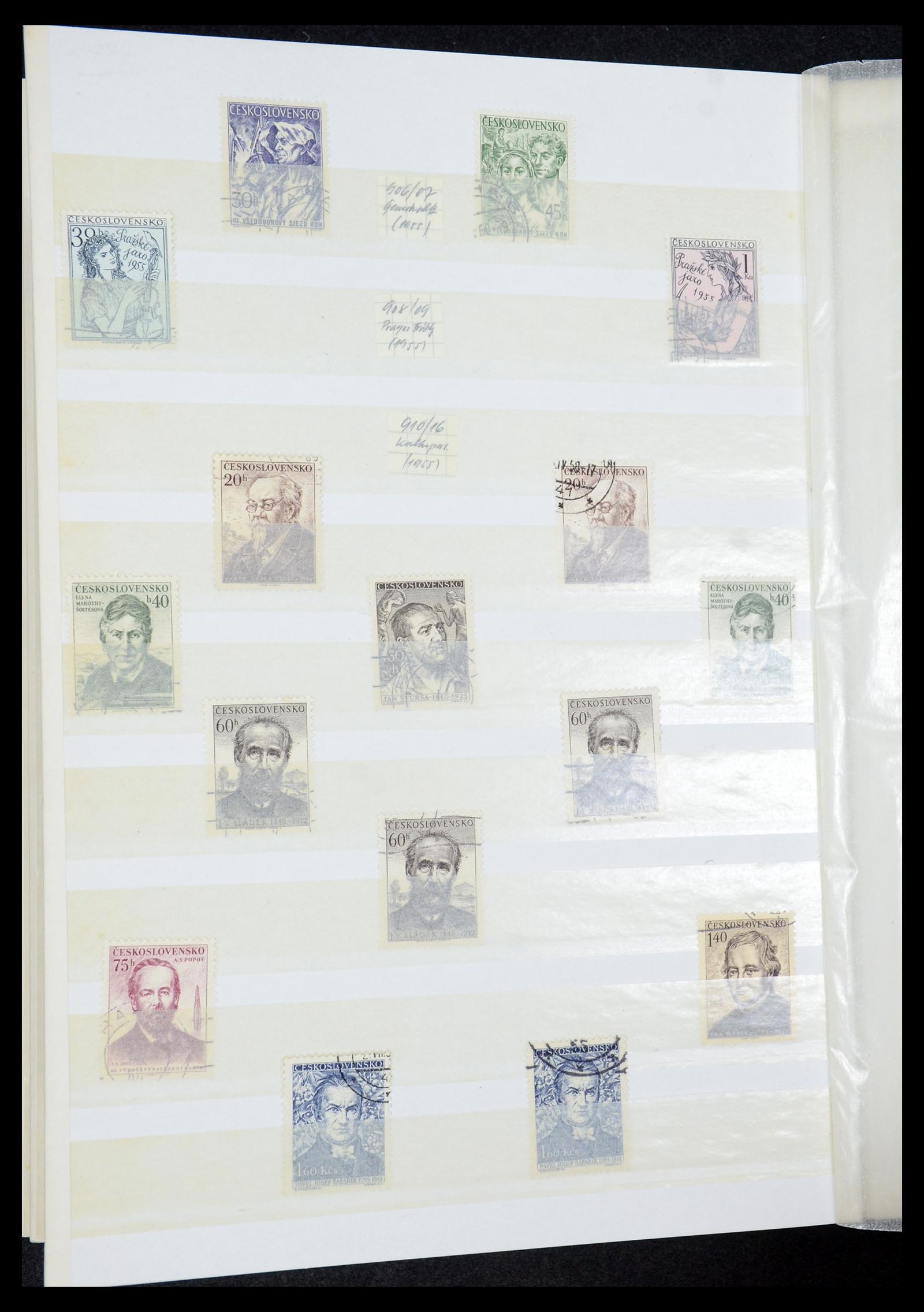 35672 081 - Postzegelverzameling 35672 Tsjechoslowakije 1918-1970.