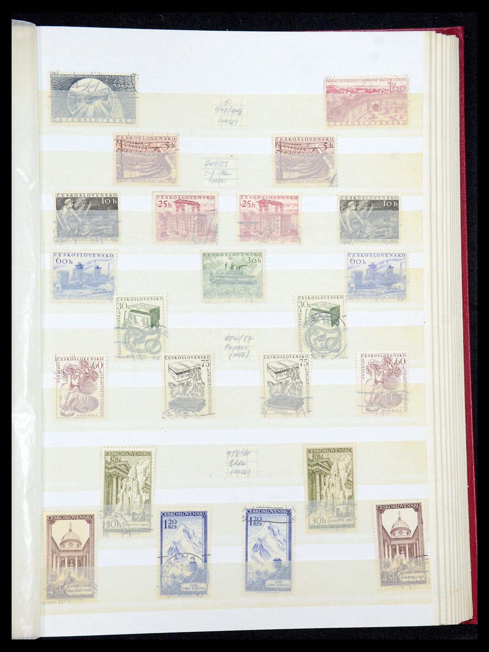 35672 084 - Postzegelverzameling 35672 Tsjechoslowakije 1918-1970.
