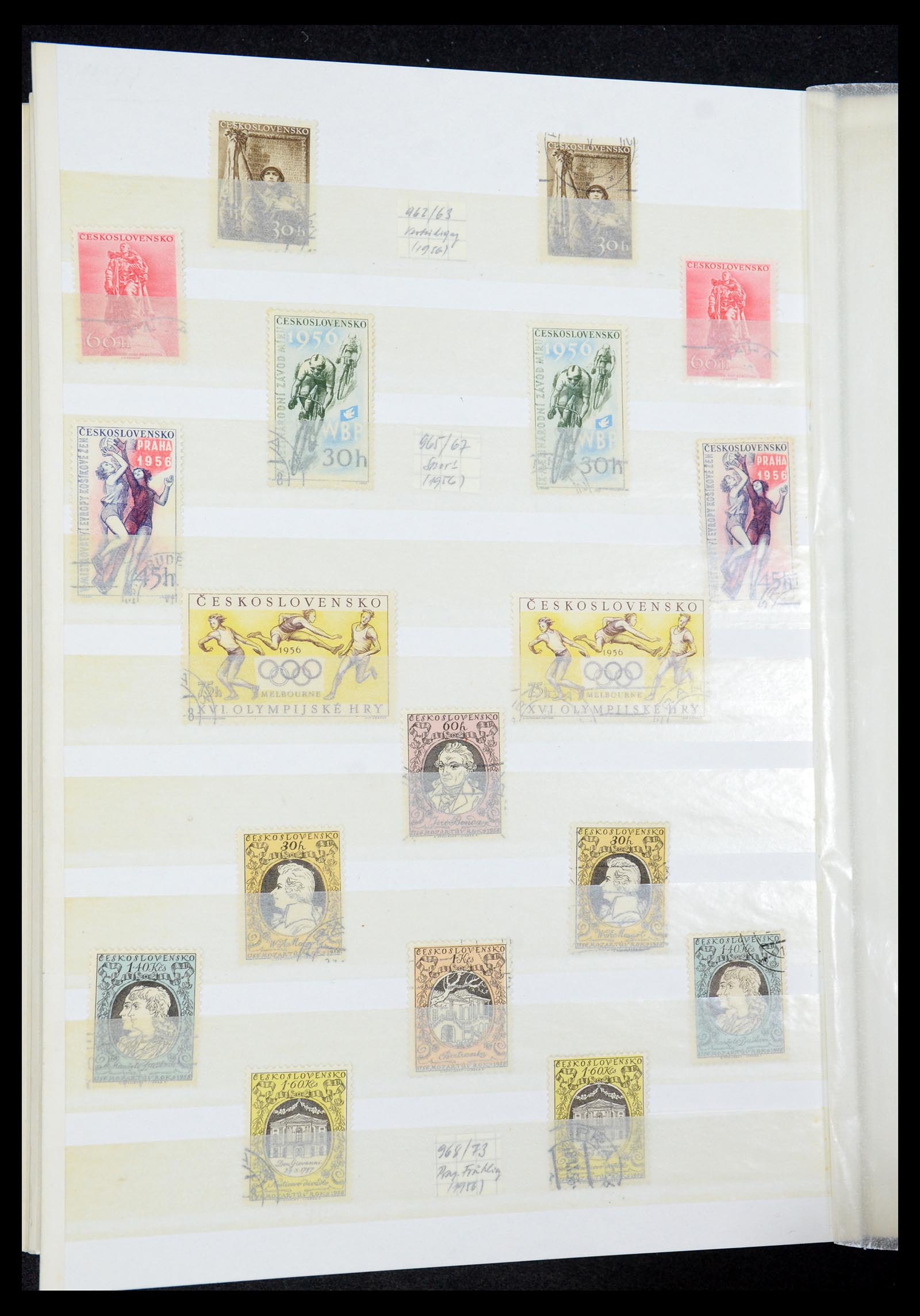 35672 086 - Postzegelverzameling 35672 Tsjechoslowakije 1918-1970.