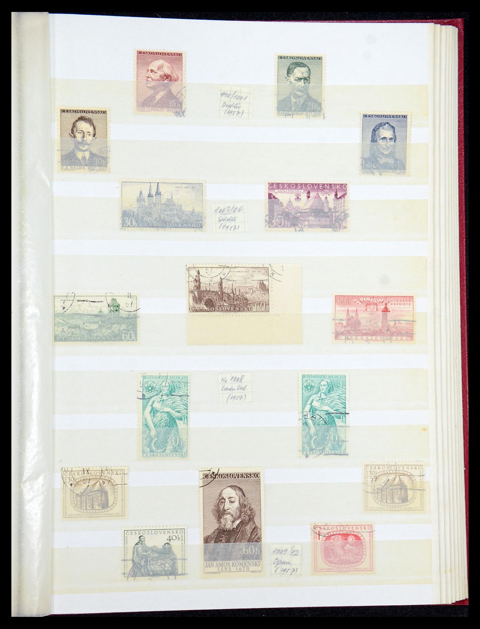 35672 088 - Postzegelverzameling 35672 Tsjechoslowakije 1918-1970.